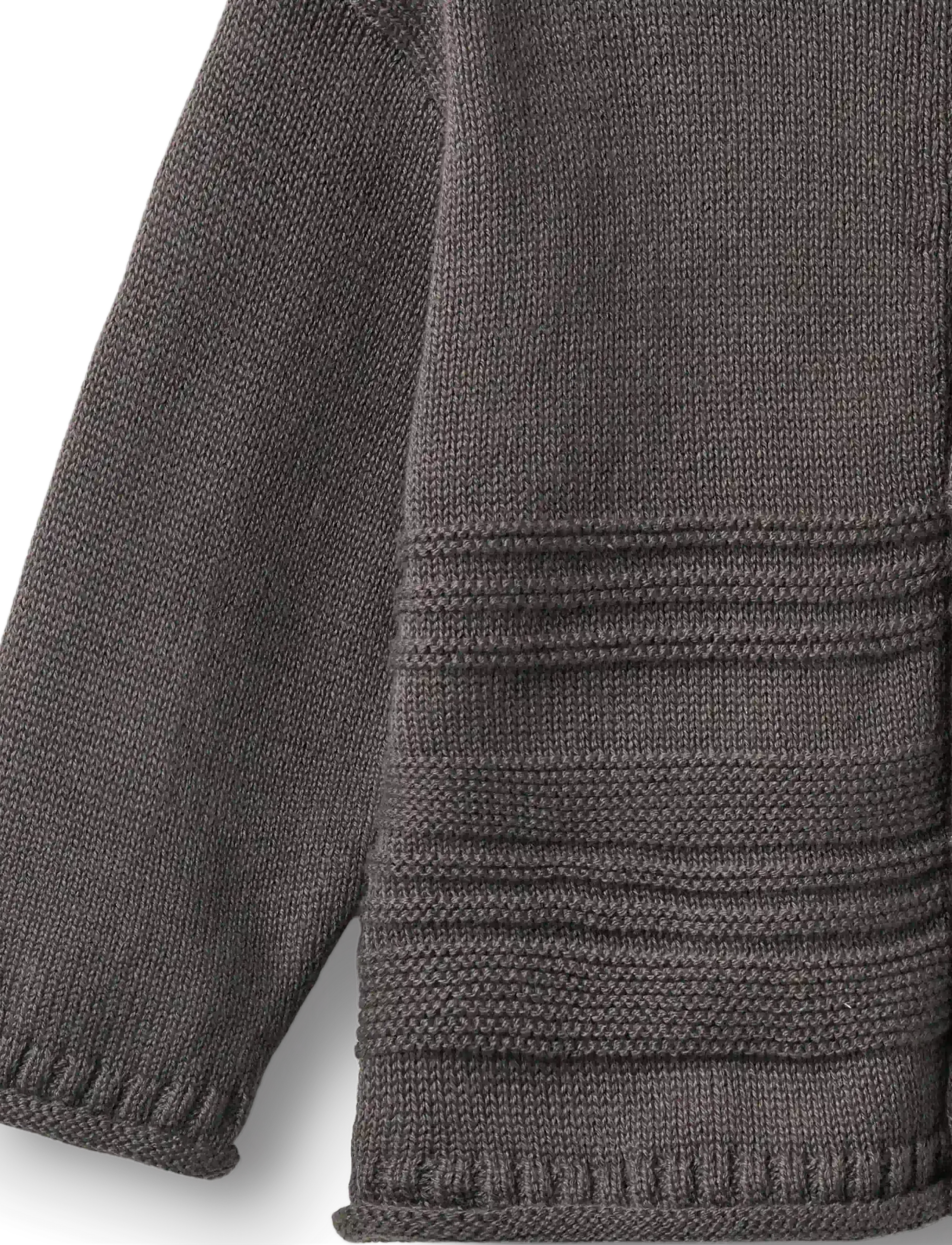 Wheat - Knit Cardigan L/S Gunnar - tunna jackor - dark charcoal - 2