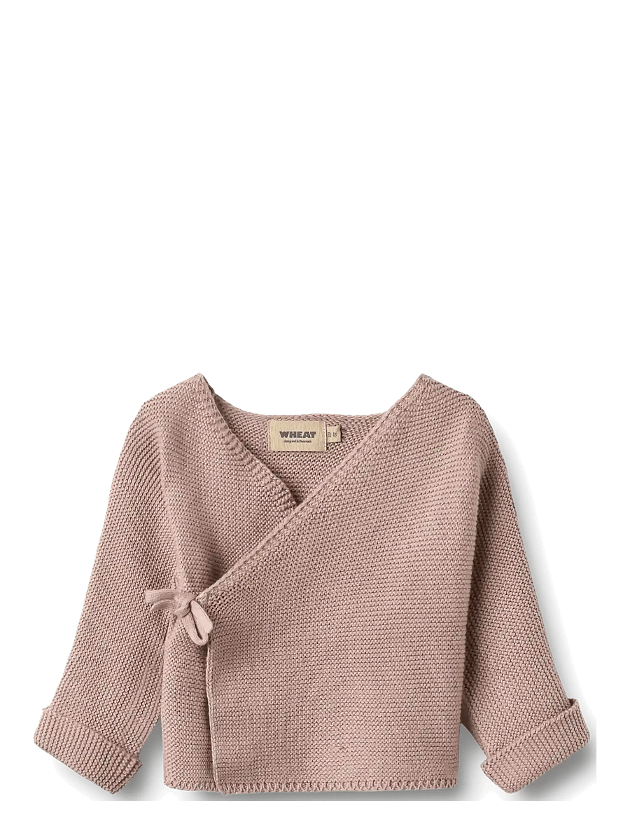 Wheat - Knit Wraparound L/S Siva - dry rose - 0
