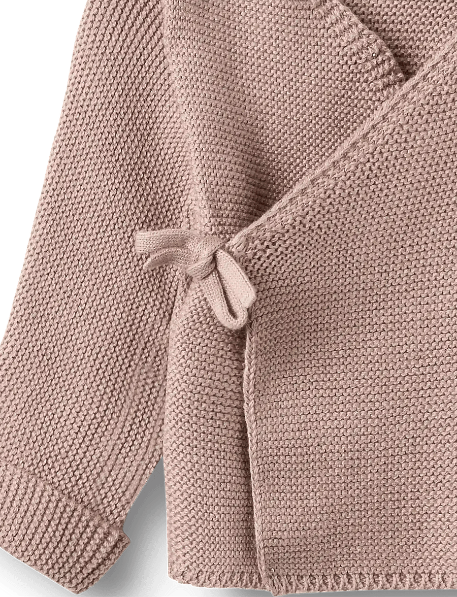 Wheat - Knit Wraparound L/S Siva - dry rose - 2