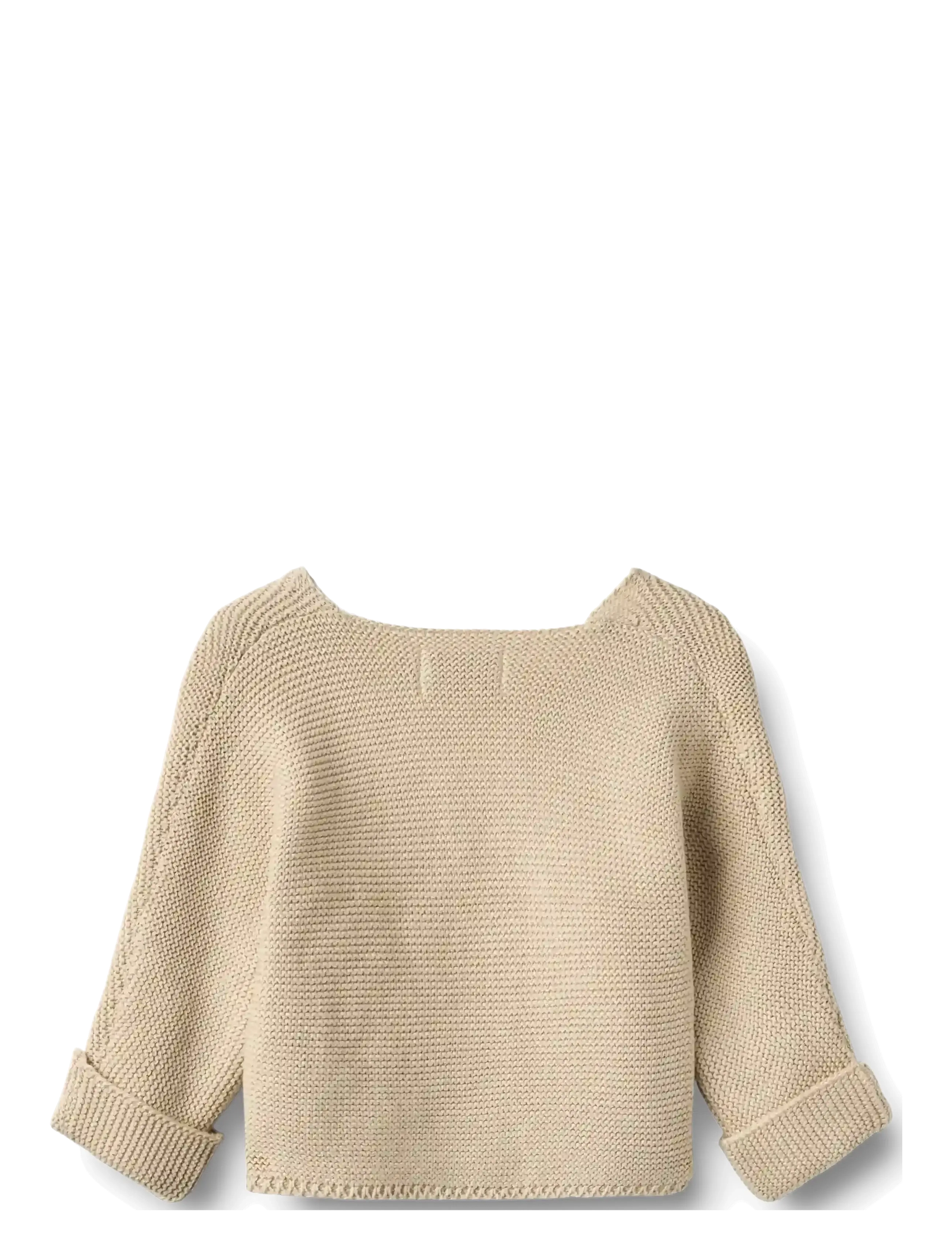 Wheat - Knit Wraparound L/S Siva - kardiganid - offwhite - 2