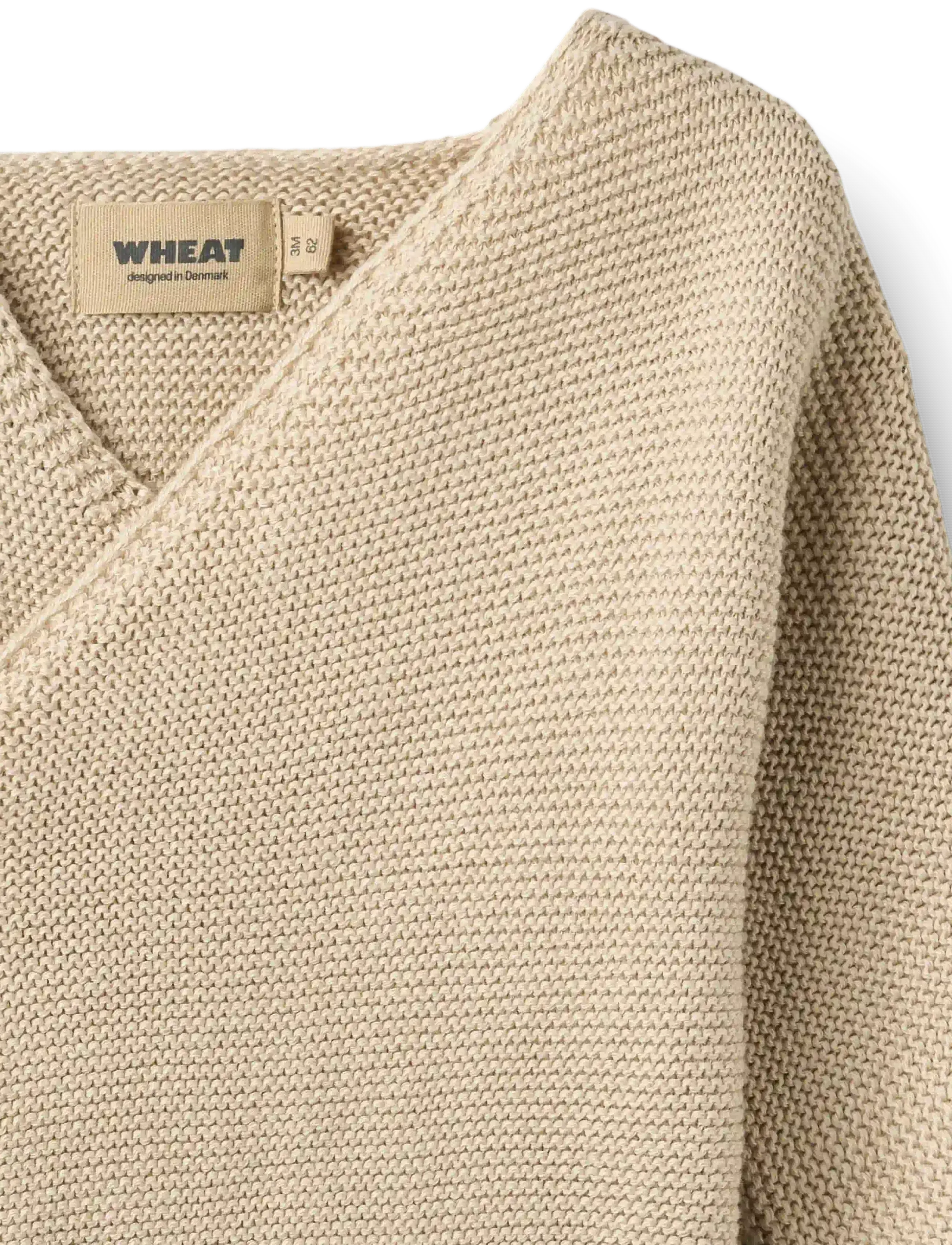 Wheat - Knit Wraparound L/S Siva - kardiganid - offwhite - 3