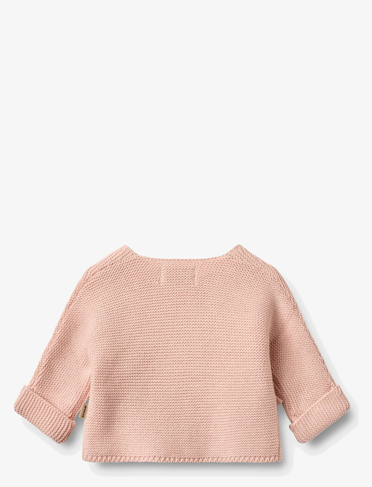 Wheat - Knit Wraparound L/S Siva - cardigans - powder - 1
