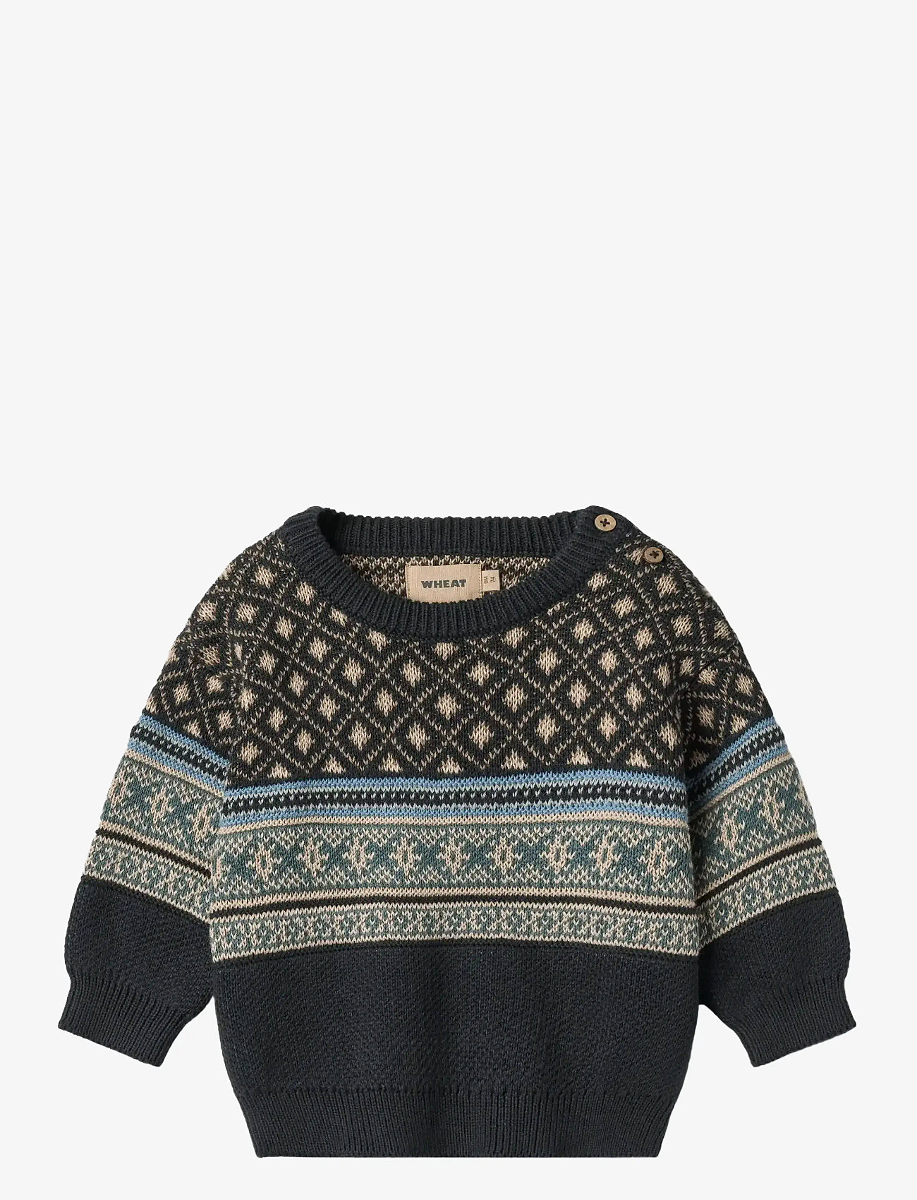 Wheat - Jacquard Pullover Julius - herbstliche kleidung - navy - 0