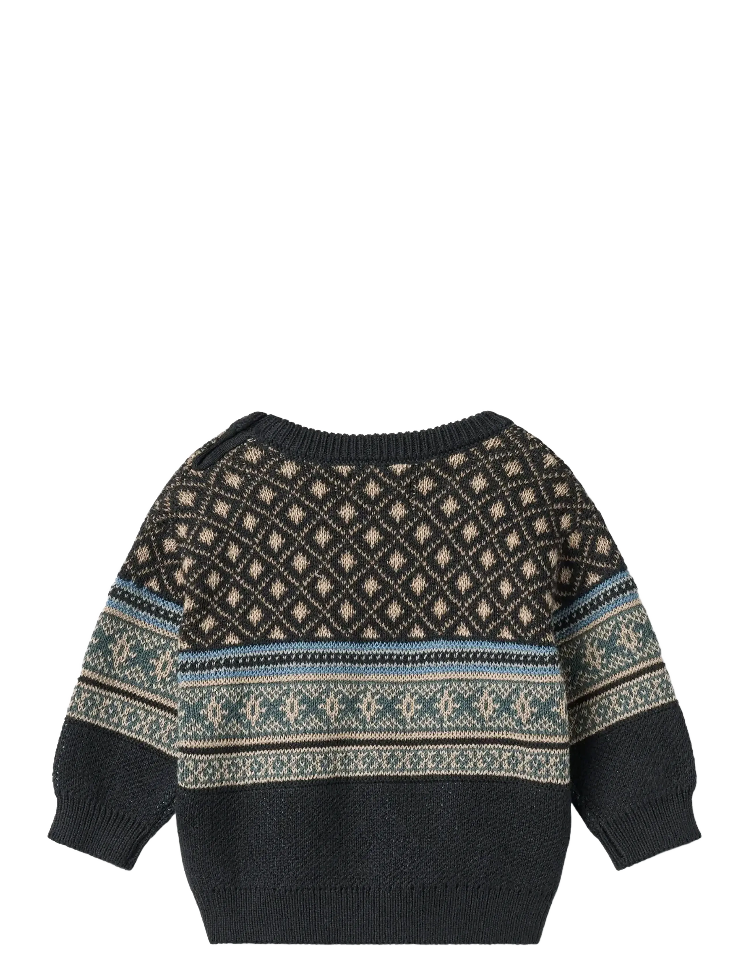 Wheat - Jacquard Pullover Julius - navy - 1