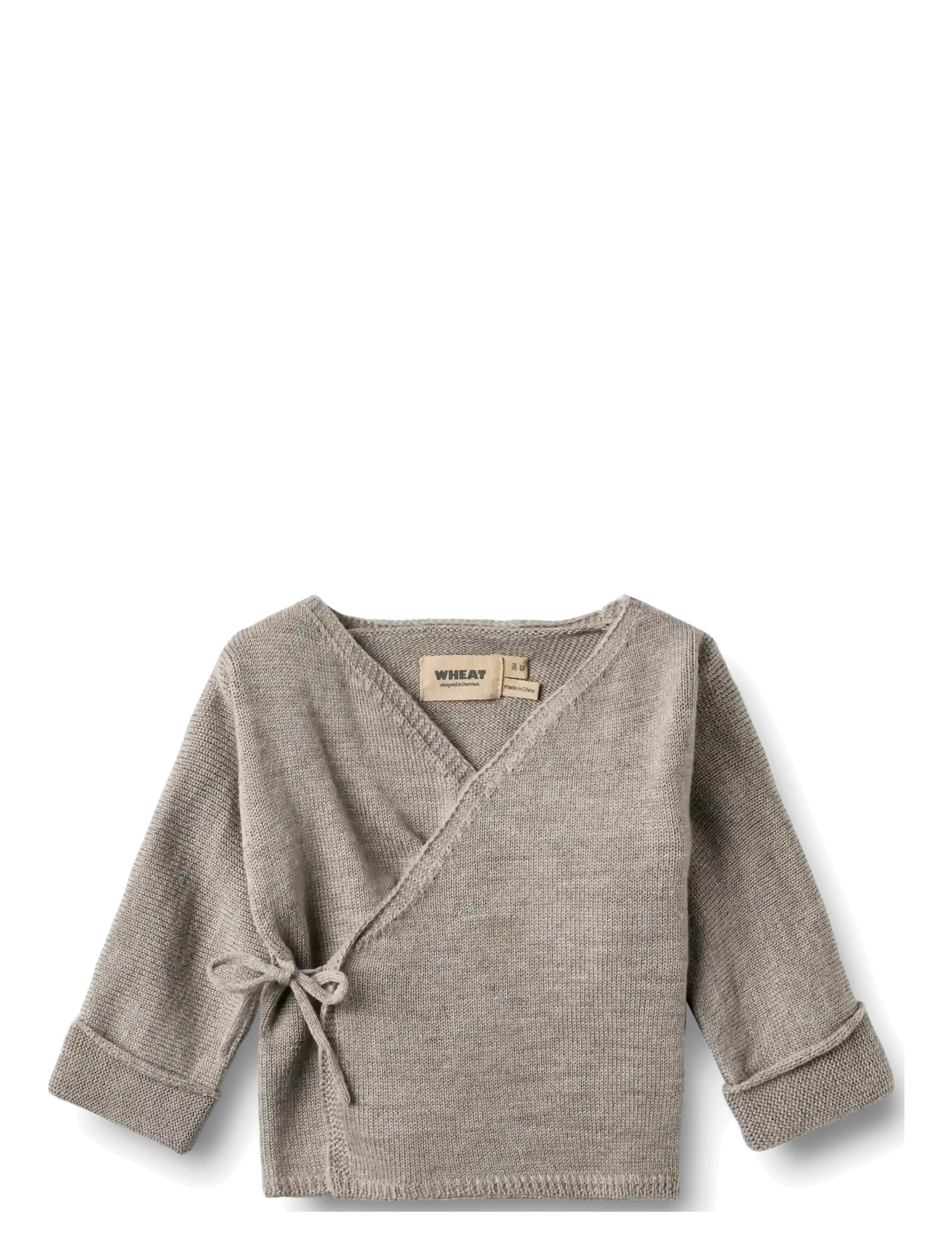 Wheat - Knit Wraparound Cleo - grey moon - 1