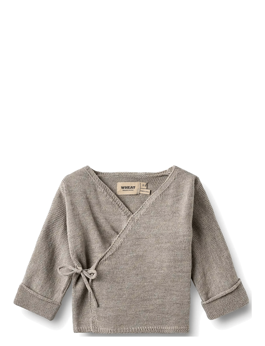 Wheat - Knit Wraparound Cleo - grey moon - 1
