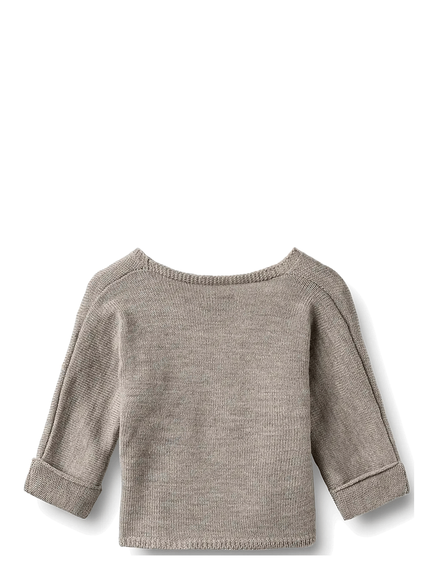 Wheat - Knit Wraparound Cleo - grey moon - 2