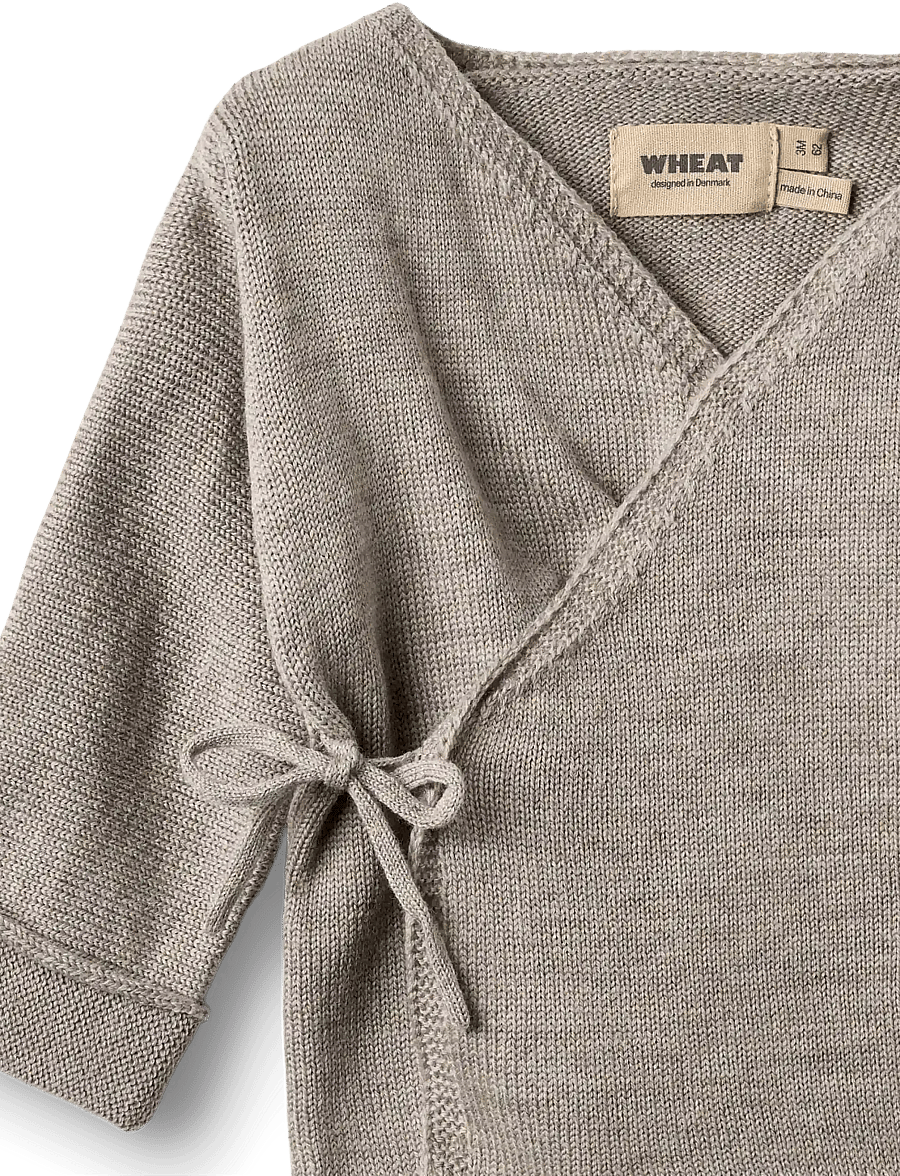 Wheat - Knit Wraparound Cleo - grey moon - 4