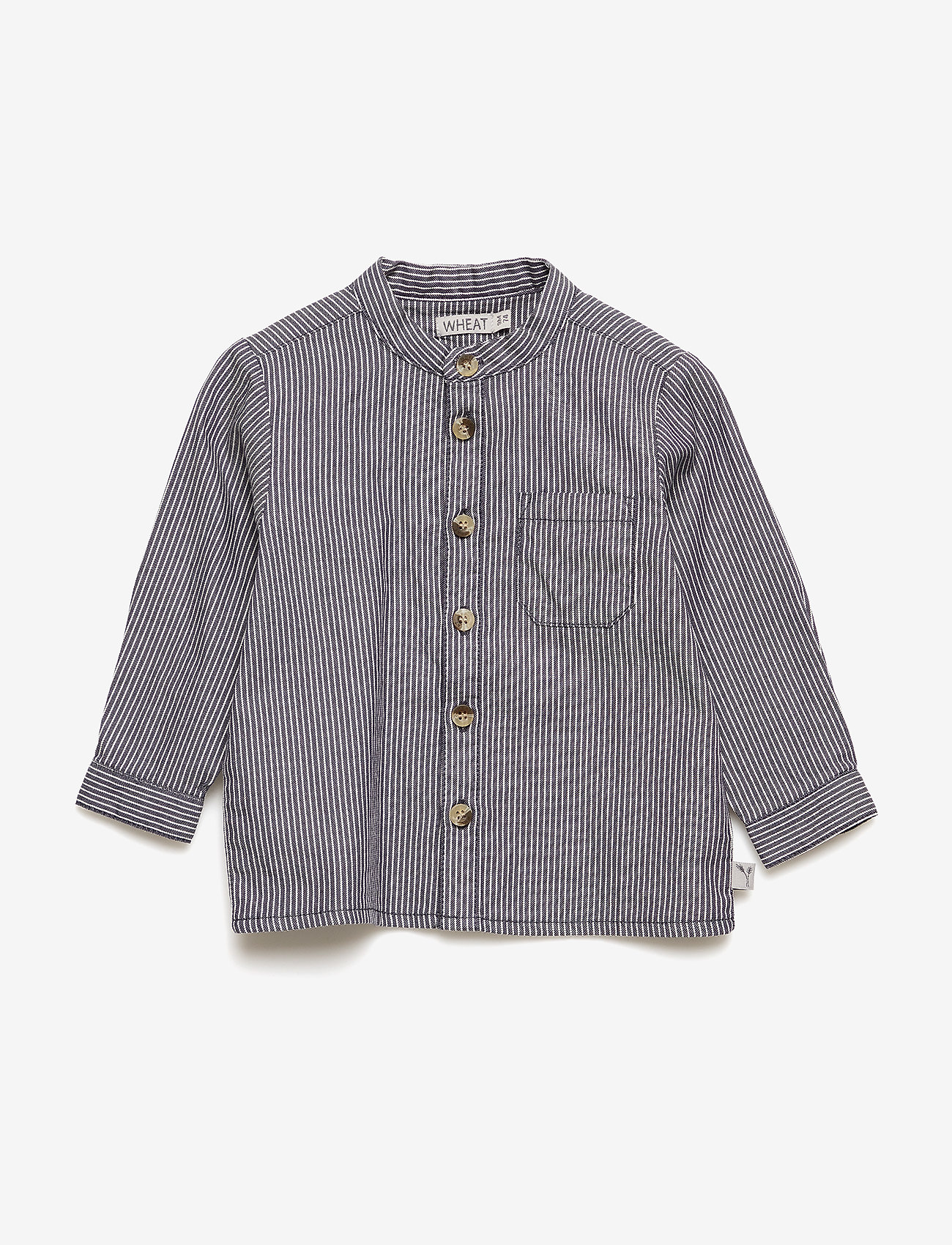 Wheat - Shirt Pocket LS - greyblue - 0