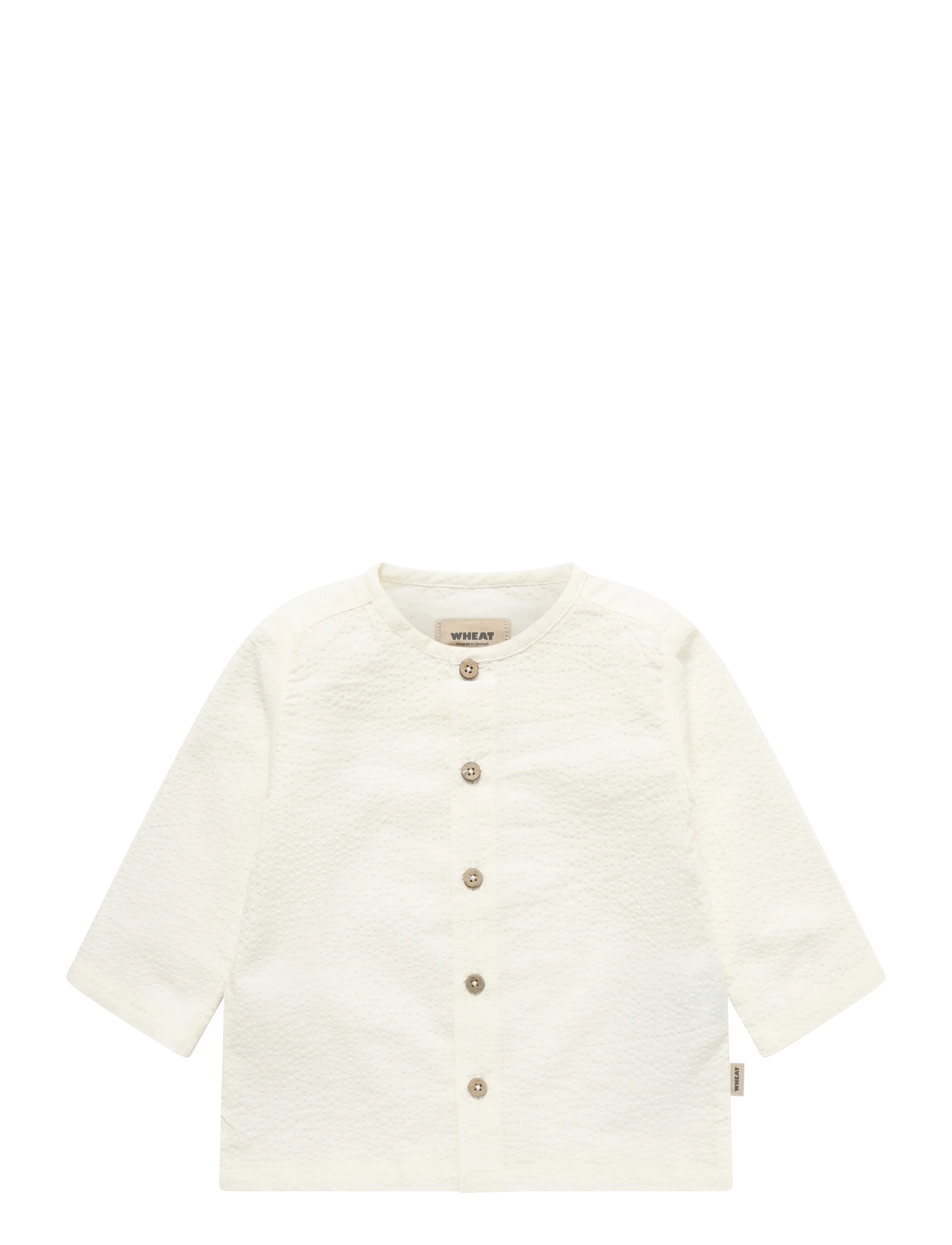 Wheat Shirt Shelby, 68, Cream, Skjorter > Langærmede Shirts, Børn