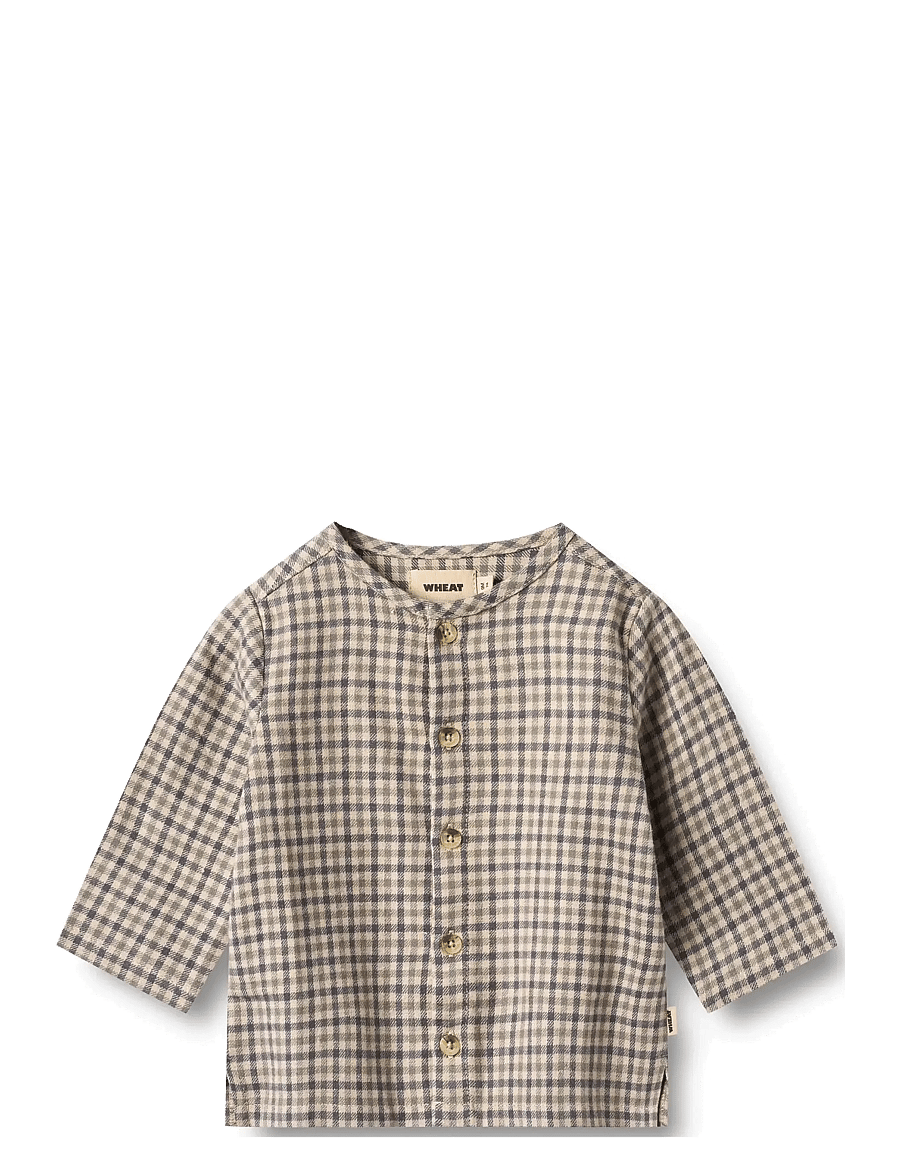 Wheat - Shirt L/S Shelby - blue check - 1