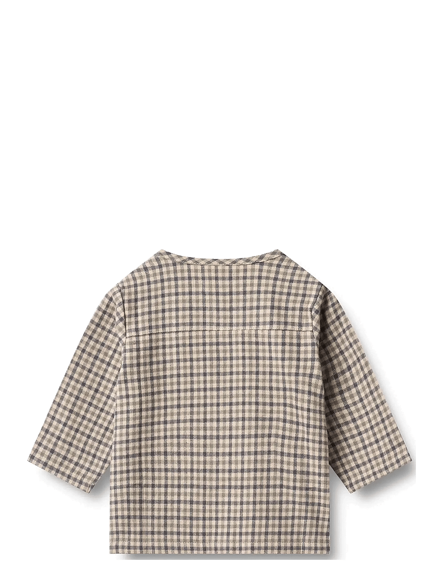 Wheat - Shirt L/S Shelby - blue check - 2