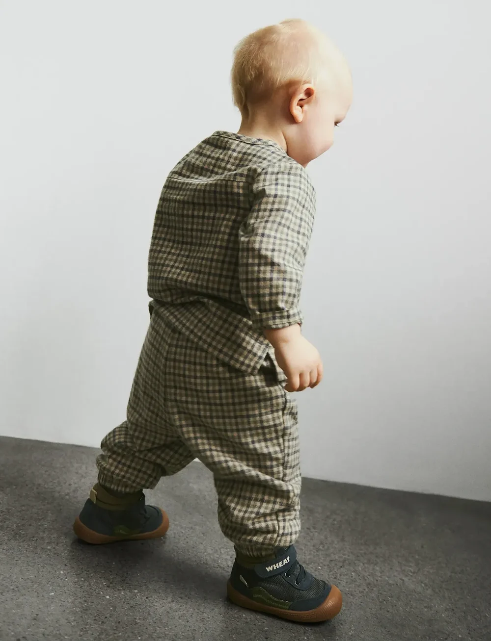 Wheat - Shirt L/S Shelby - långärmade skjortor - blue check - 0