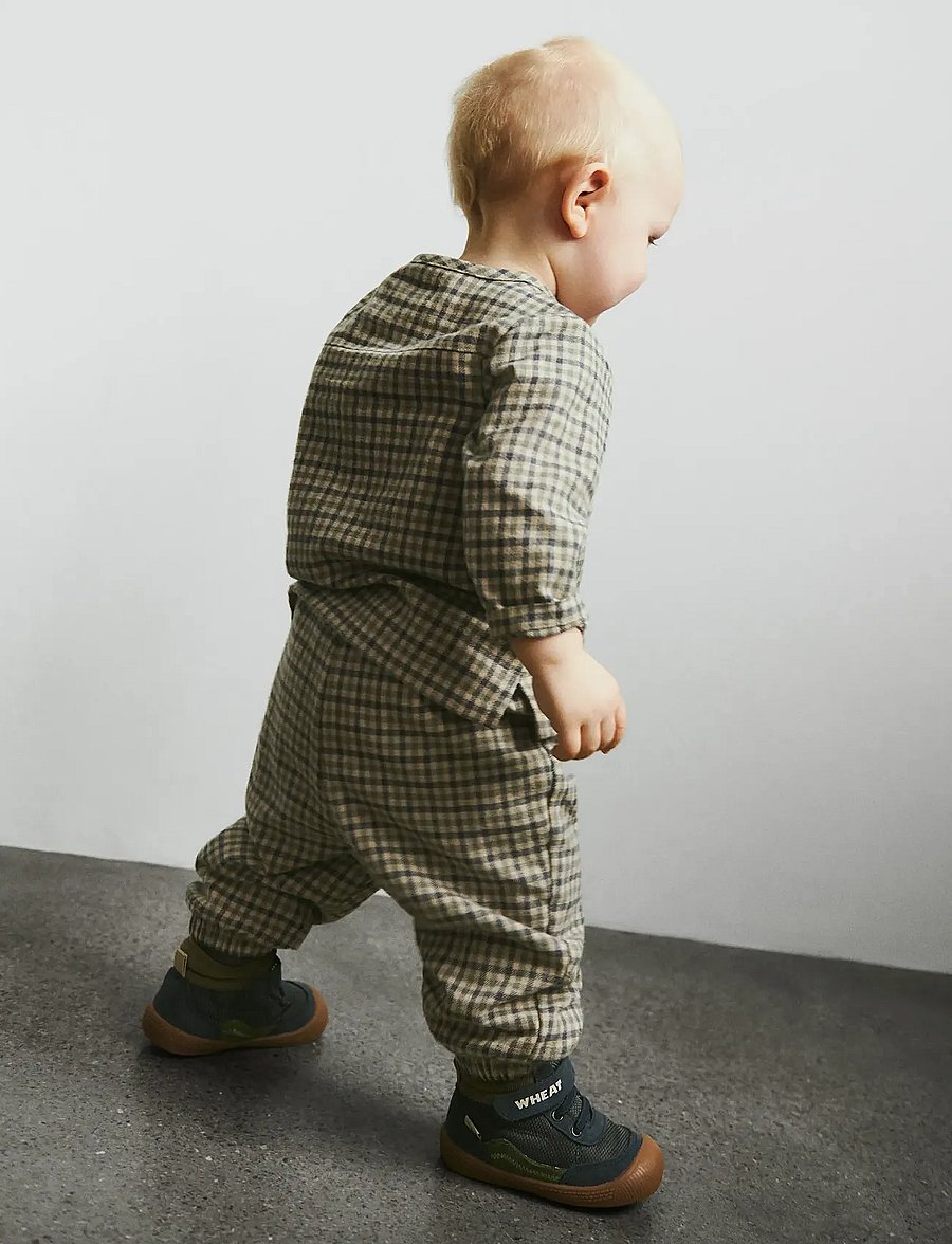 Wheat - Shirt L/S Shelby - blue check - 0