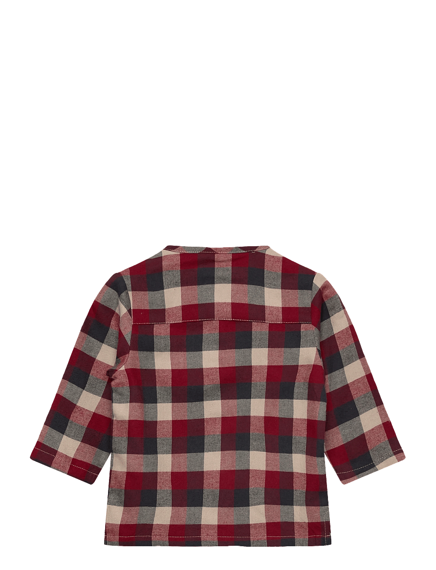 Wheat - Shirt Shelby - pikkade varrukatega särgid - red blue check - 1