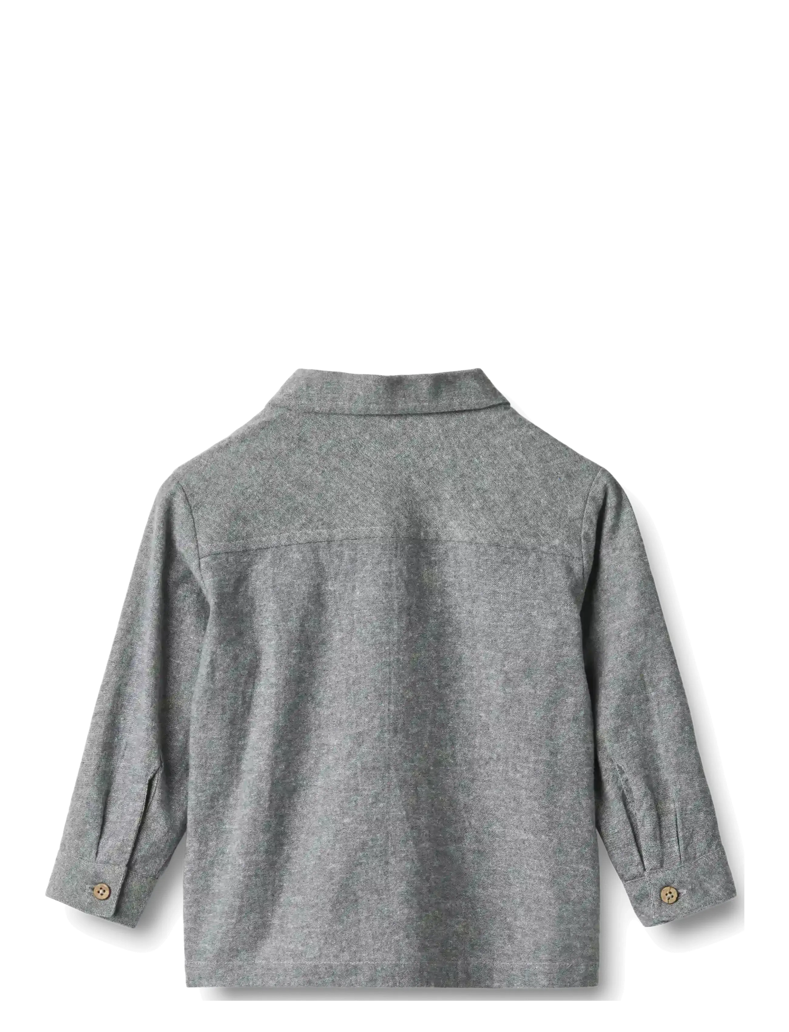 Wheat - Shirt L/S Oscar - dark blue chambray - 1