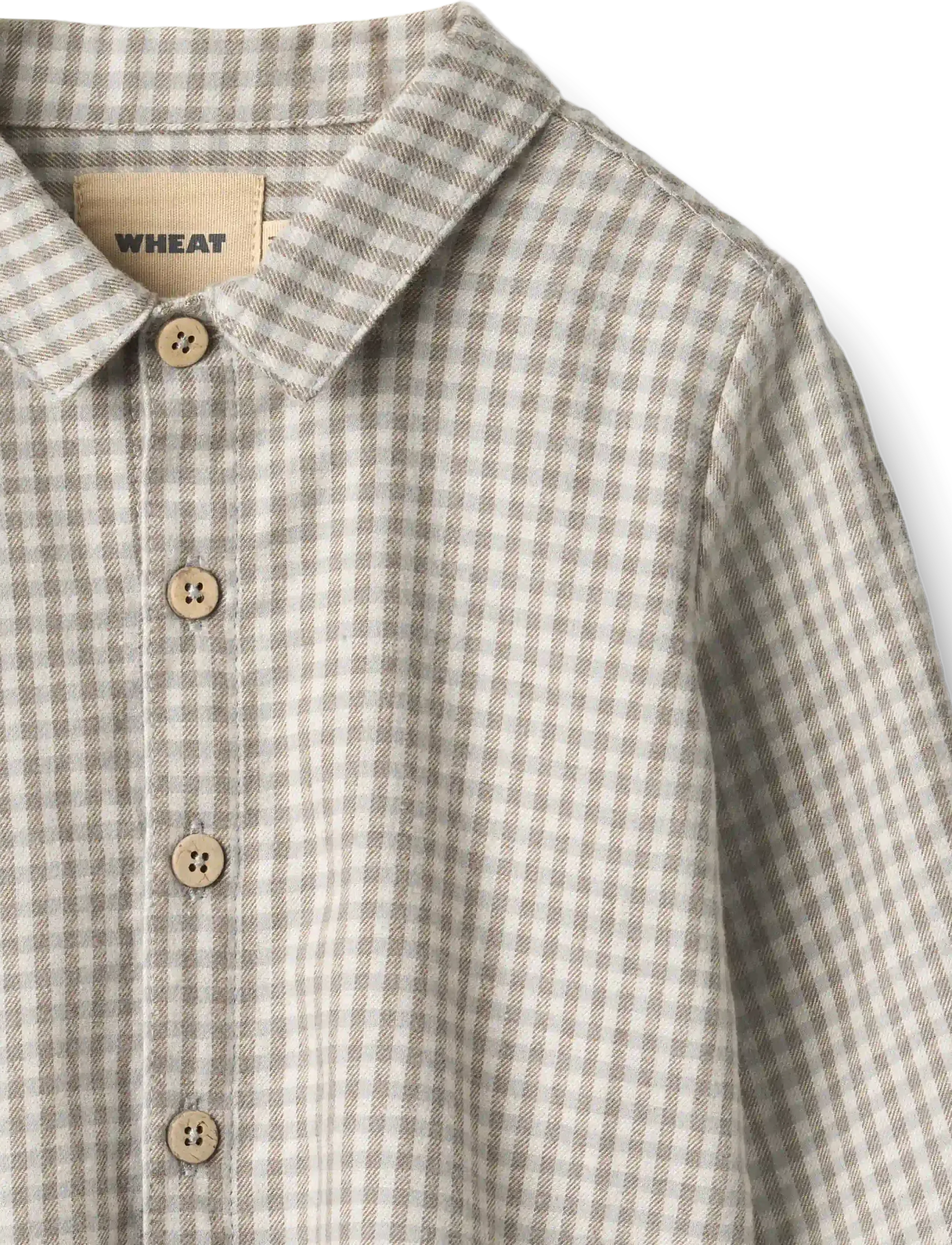 Wheat - Shirt L/S Oscar - langärmlige hemden - greybrown check - 2