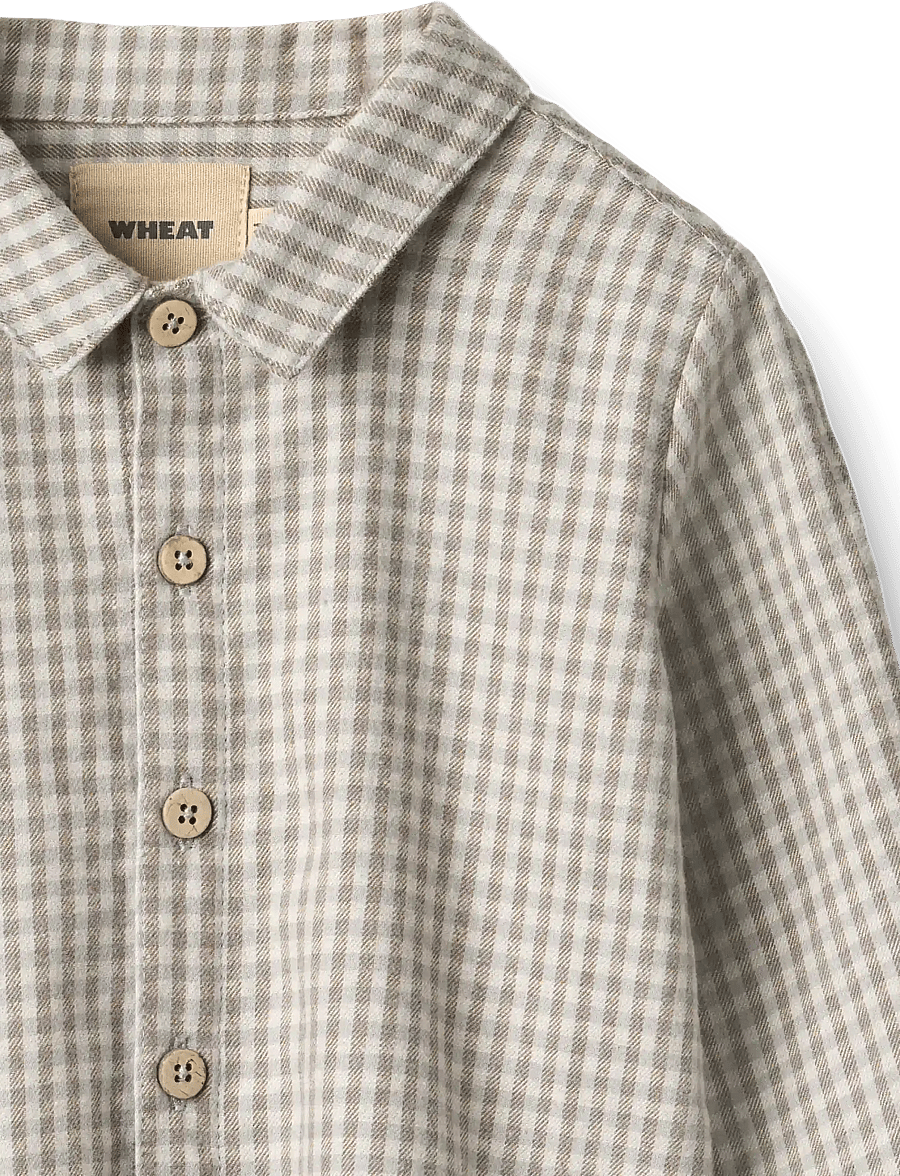 Wheat - Shirt L/S Oscar - langärmlige hemden - greybrown check - 2