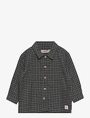 Wheat - Shirt Oscar - langærmede skjorter - black coal check - 0