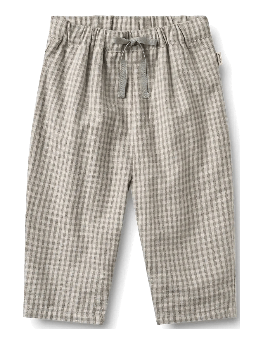 Wheat - Trousers Lined Arne - babyhosen - greybrown check - 0