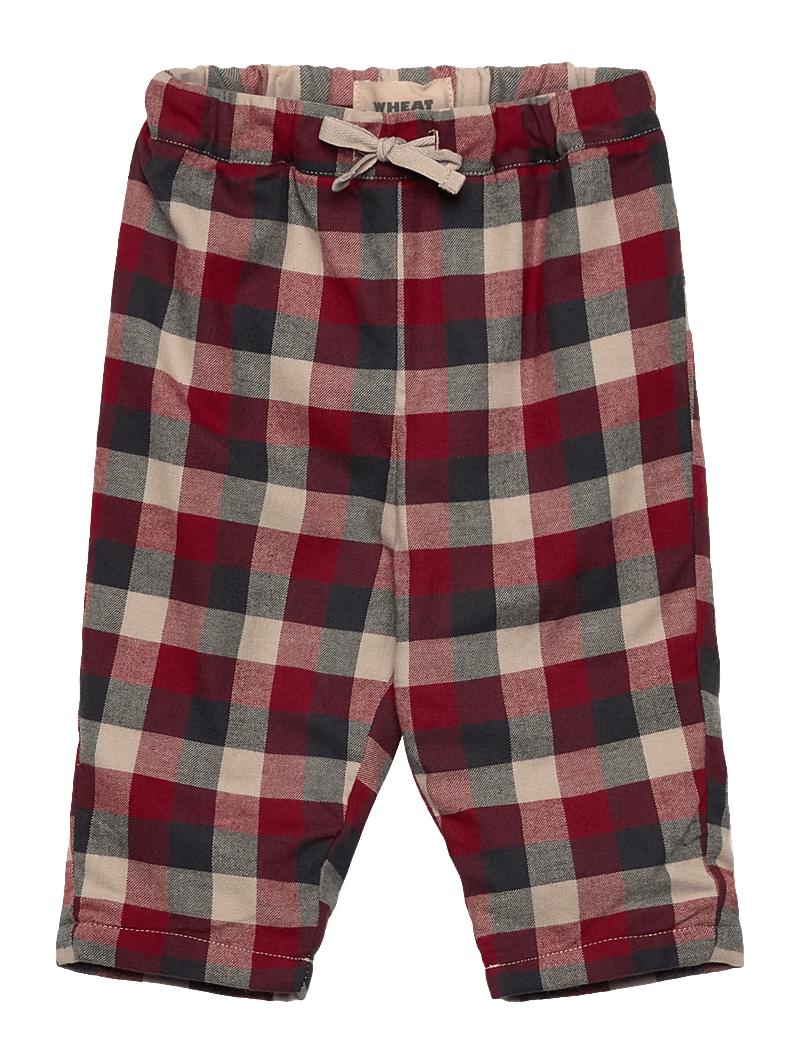 Wheat - Trousers Lined Arne - beebipüksid - red blue check - 0