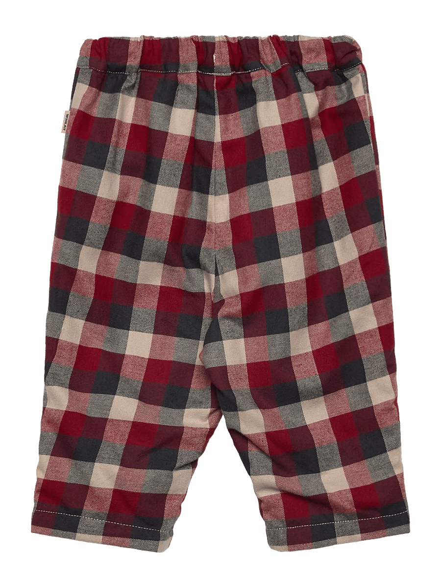 Wheat - Trousers Lined Arne - babyhosen - red blue check - 1