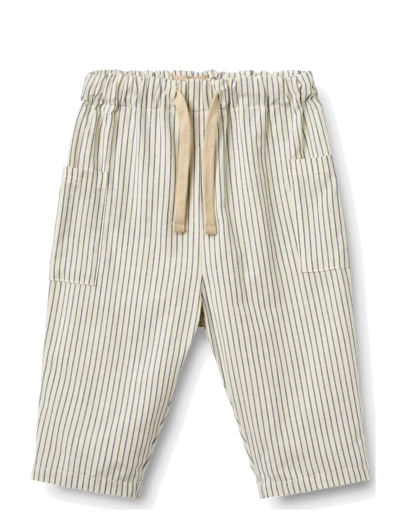 Wheat Trousers Arne - Bottoms - DARK BLUE STRIPE / beige