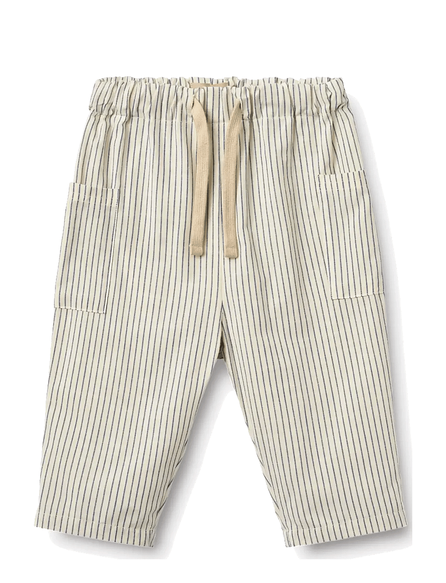 Wheat - Trousers Arne - dark blue stripe - 0