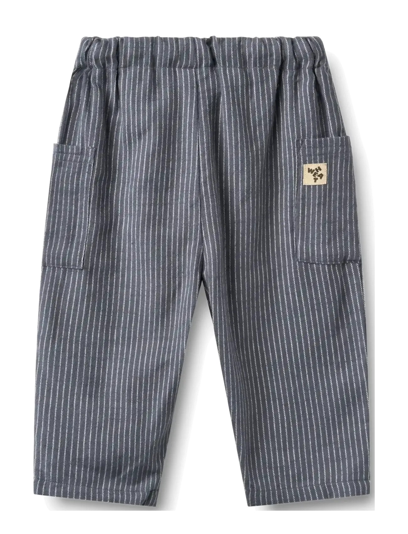Wheat - Trousers Arne - greyblue slub stripe - 1