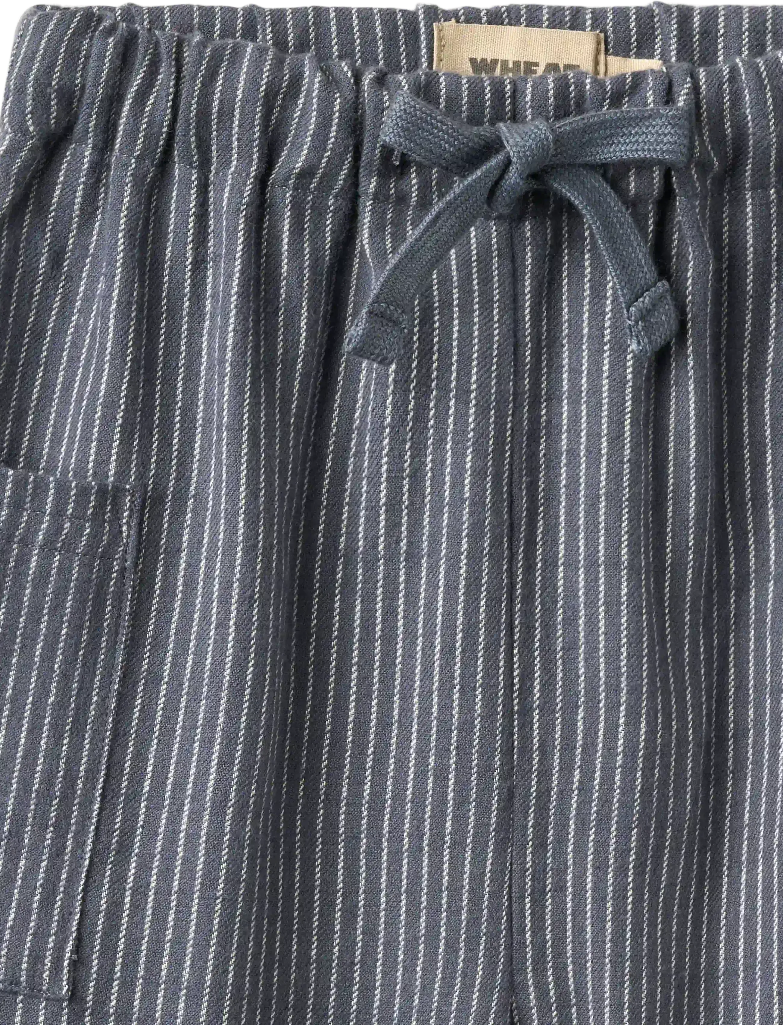 Wheat - Trousers Arne - greyblue slub stripe - 2