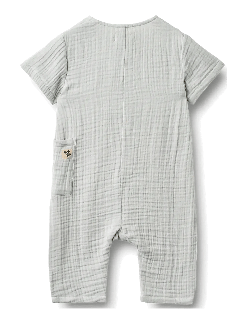 Wheat - Romper Alex - kortärmade bodysuits - light blue - 1