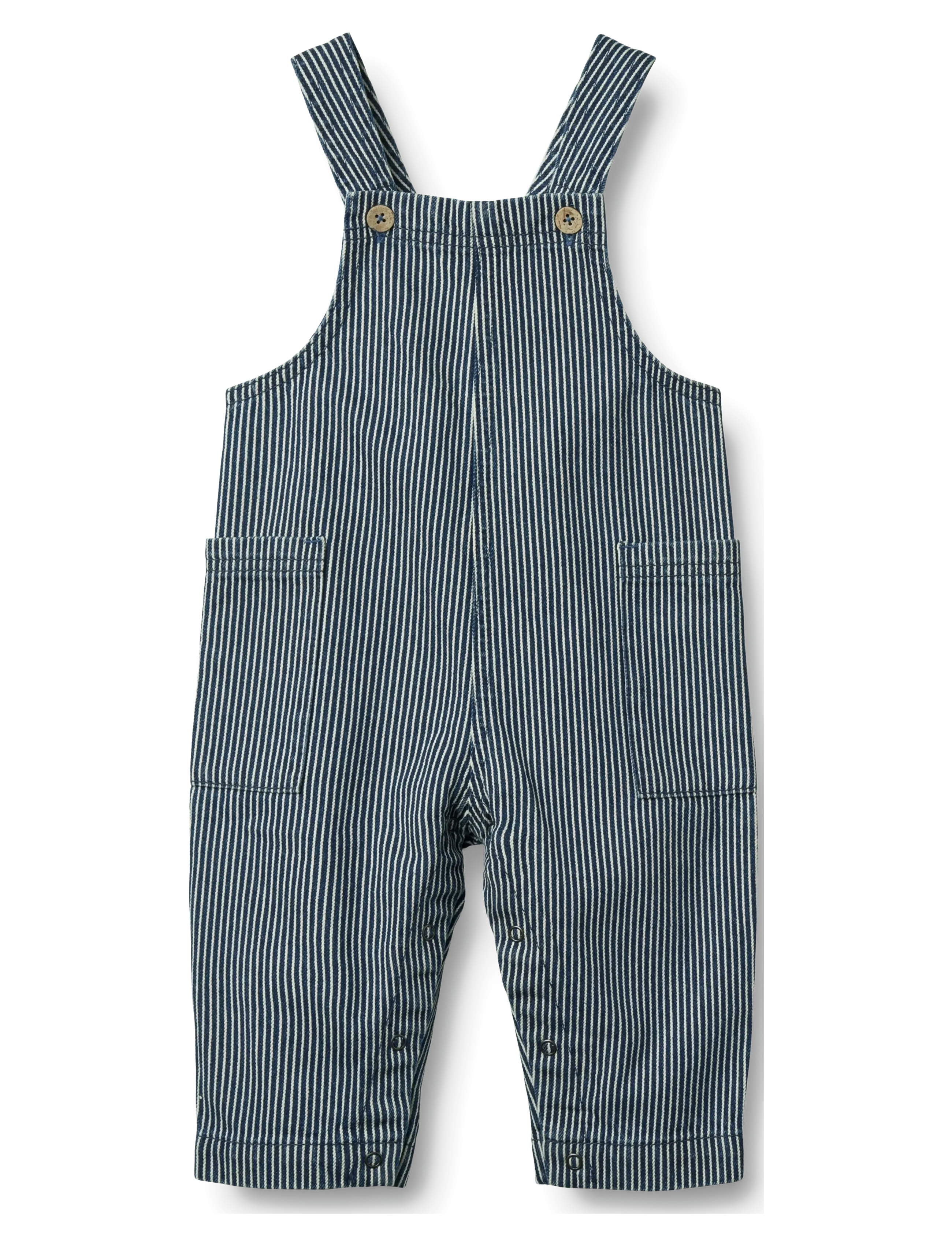 Wheat Overall Ivan - Baby 0-2 år - DENIM STRIPE / blue