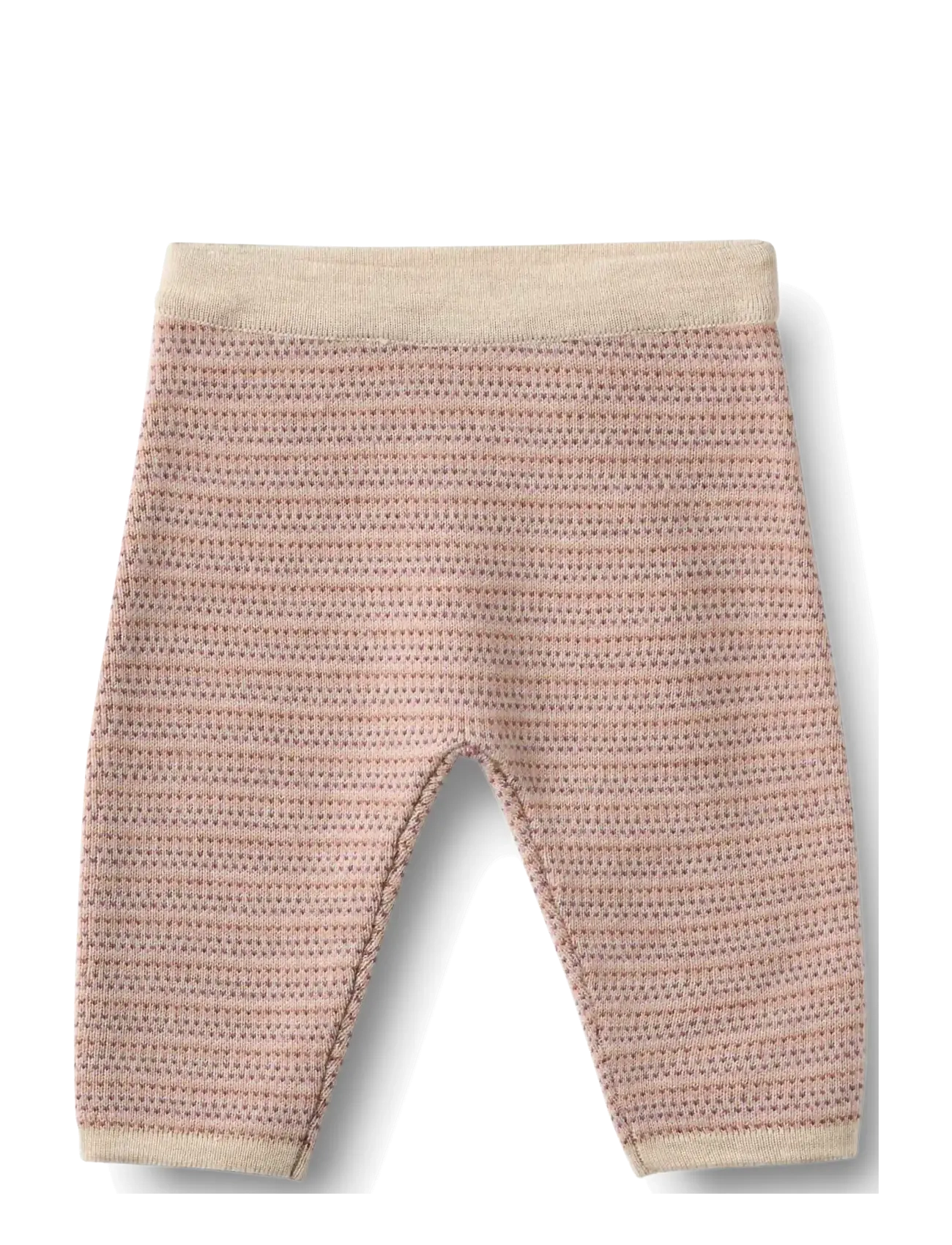 Wheat - Knit Trousers Neel - babybukser - rose - 1
