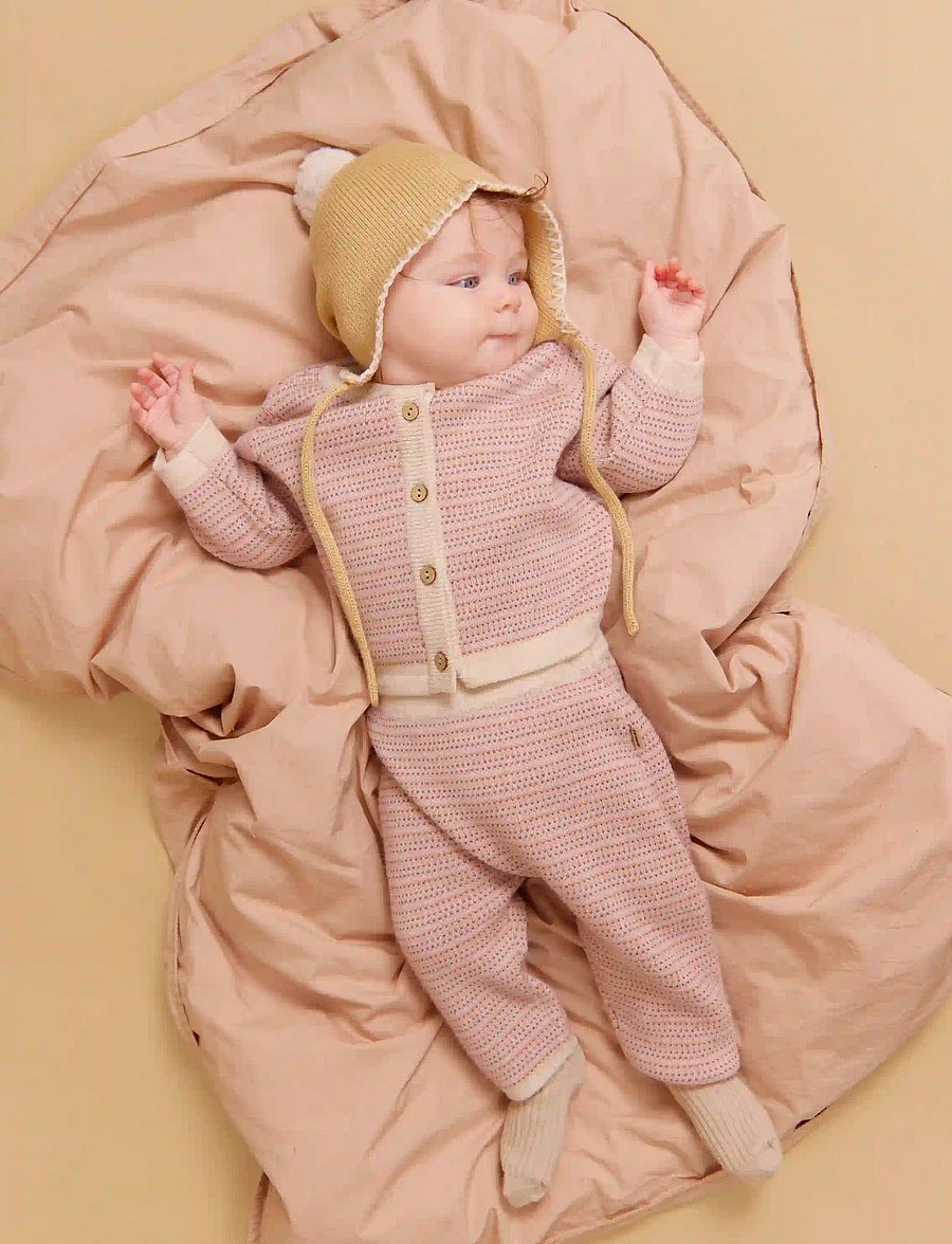 Wheat - Knit Trousers Neel - babyhosen - rose - 0