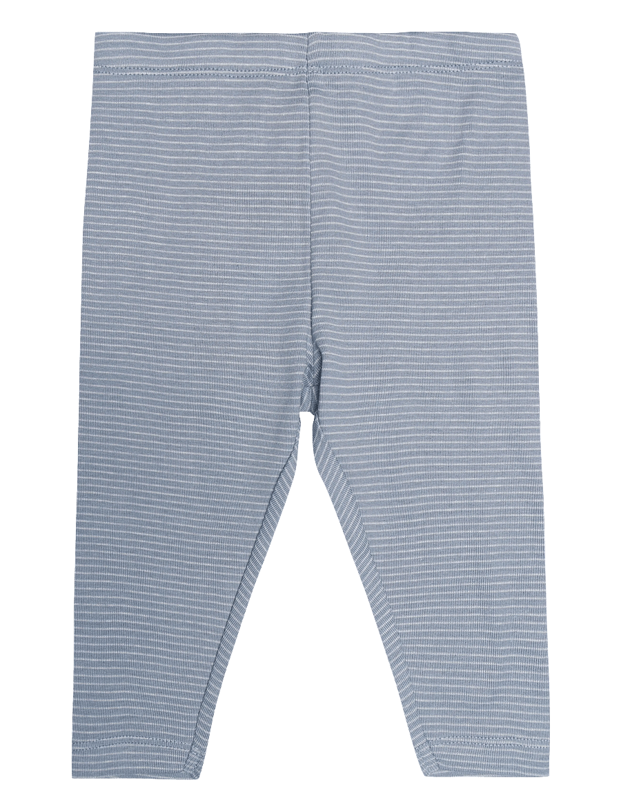 Wheat - Jersey Pants Silas - babybukser - faded blue stripe - 1