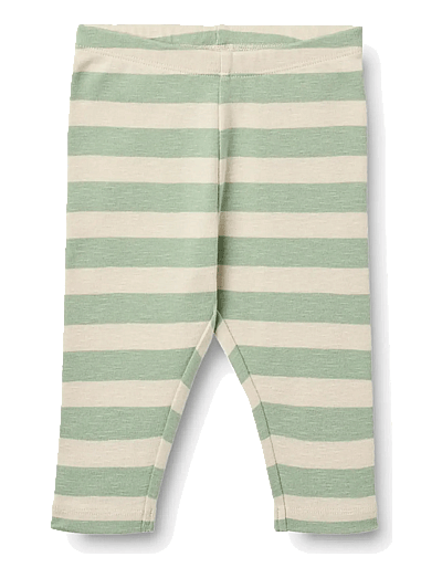 Wheat Jersey Pants Silas - Leggings - MINT STRIPE / green