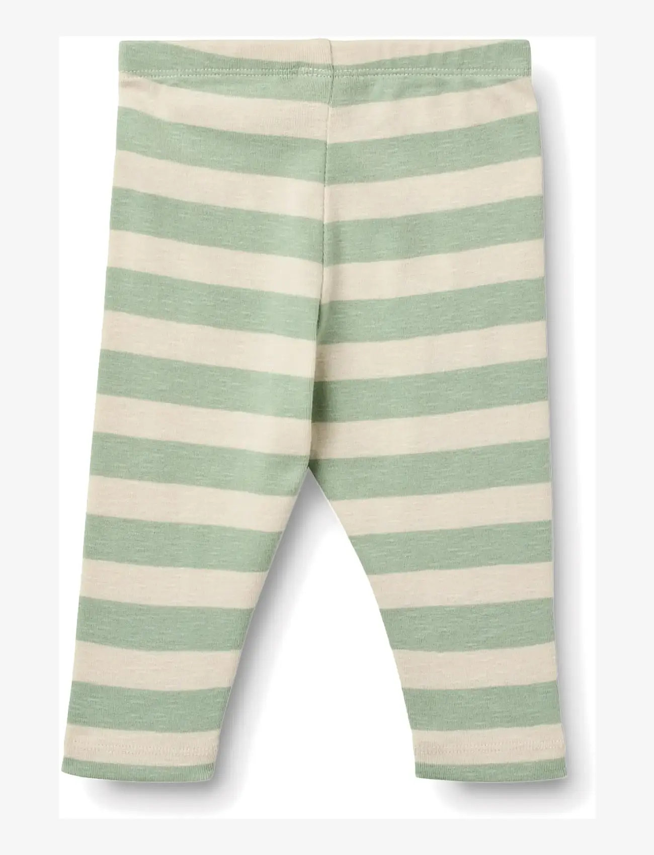 Wheat - Jersey Pants Silas - leggings - mint stripe - 1