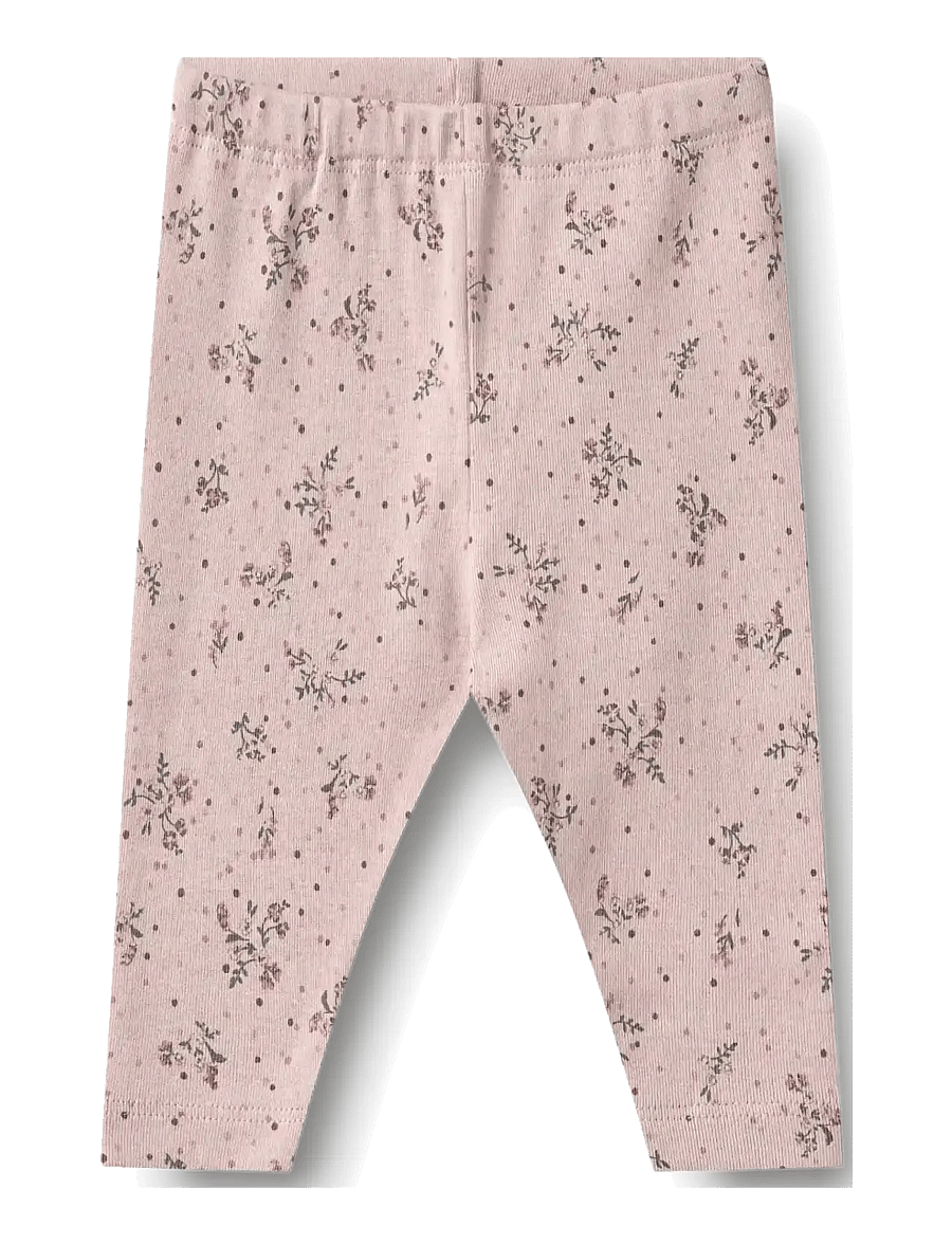 Wheat - Jersey Pants Silas - leggings - lilac flowers - 0