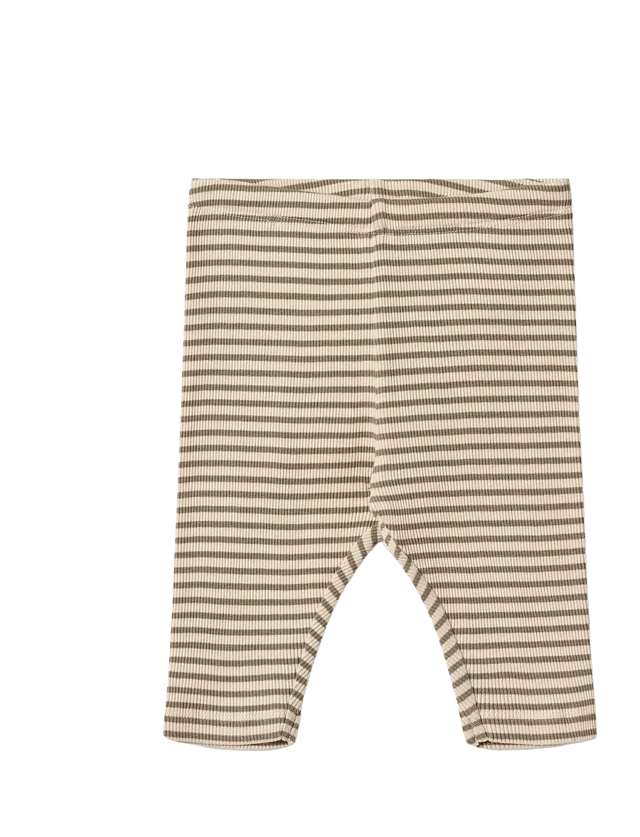 Wheat - Jersey Pants Silas - babybukser - stone stripe - 0