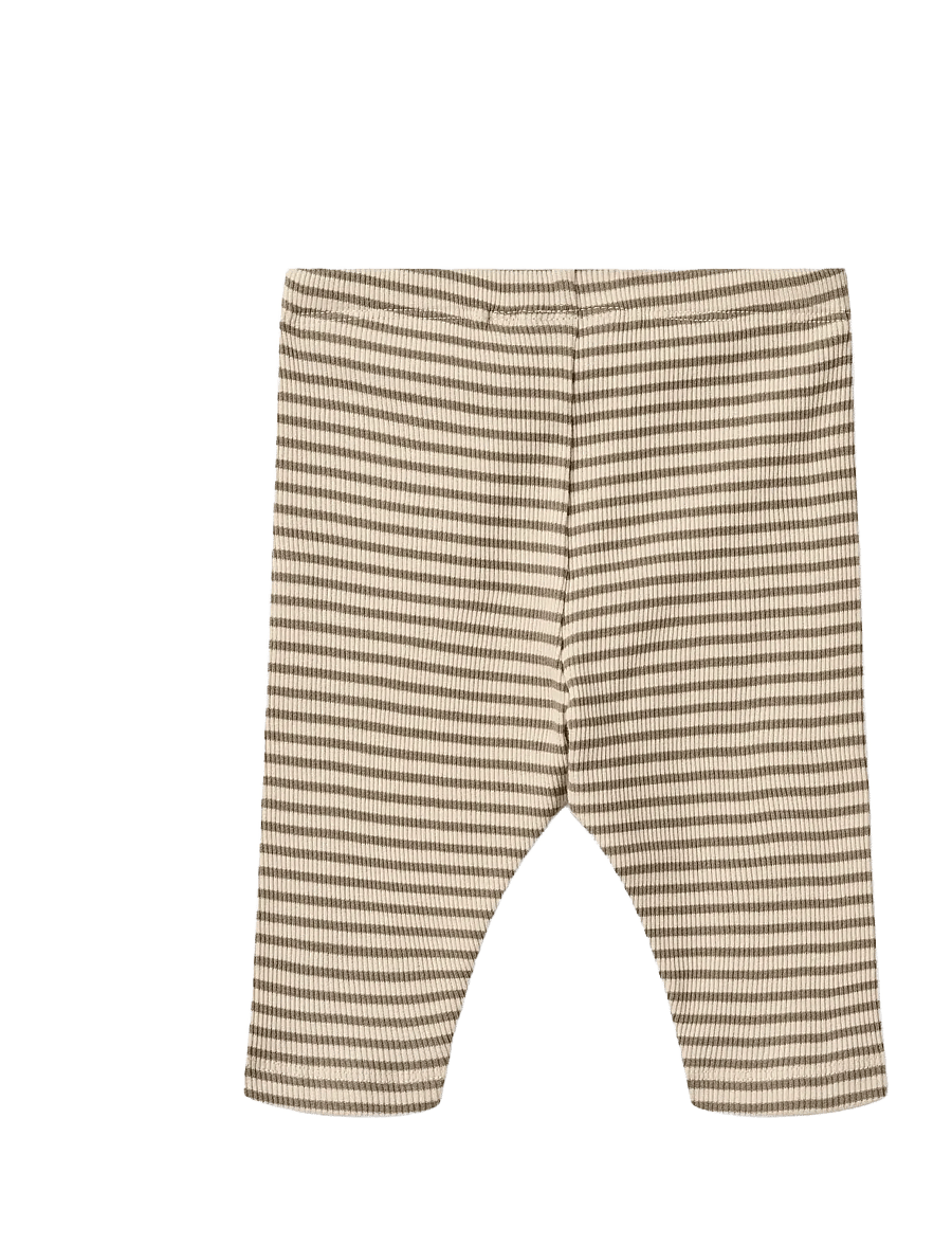 Wheat - Jersey Pants Silas - babybukser - stone stripe - 1