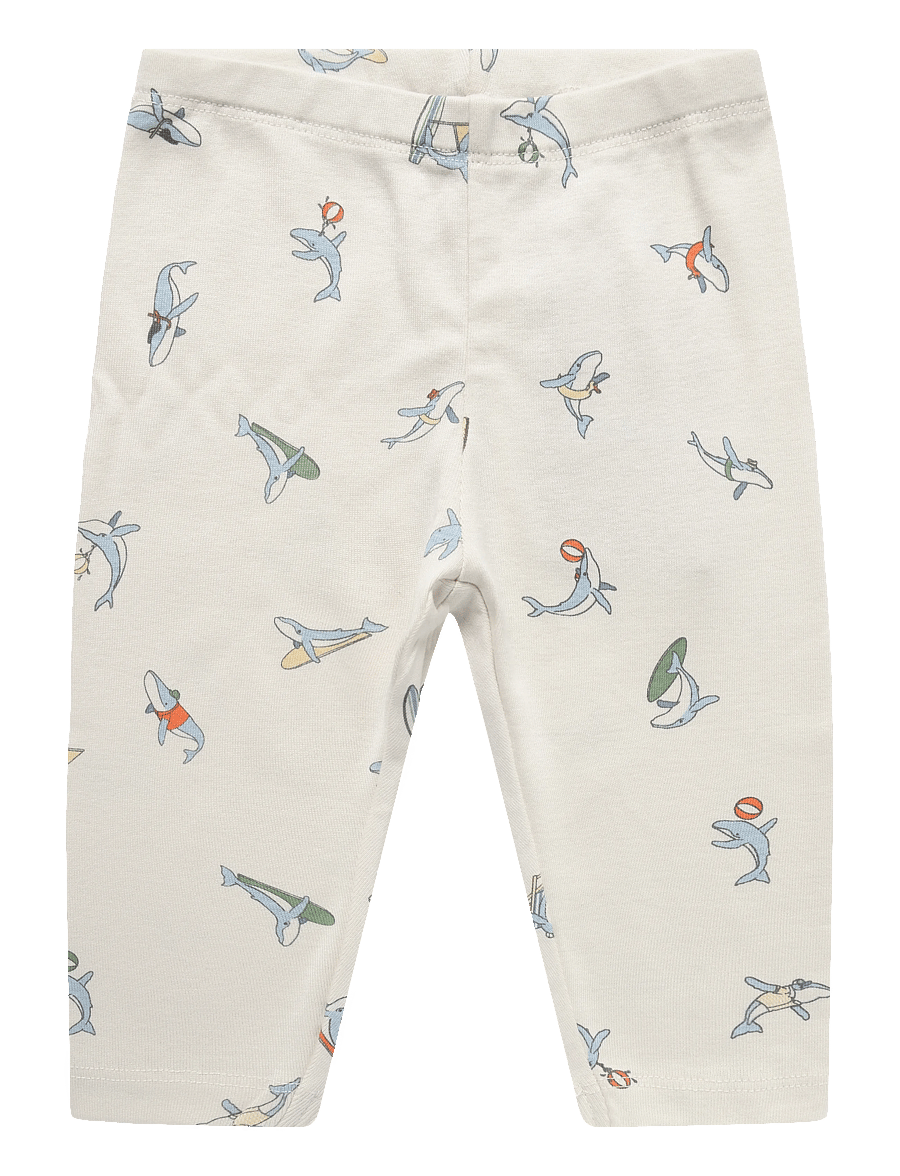 Wheat - Jersey Pants Silas - babybyxor - whale friends - 0