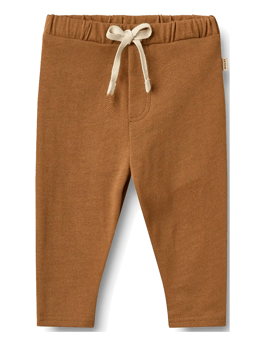 Wheat - Jersey Pants Manfred - dressipüksid - warm hazel - 0