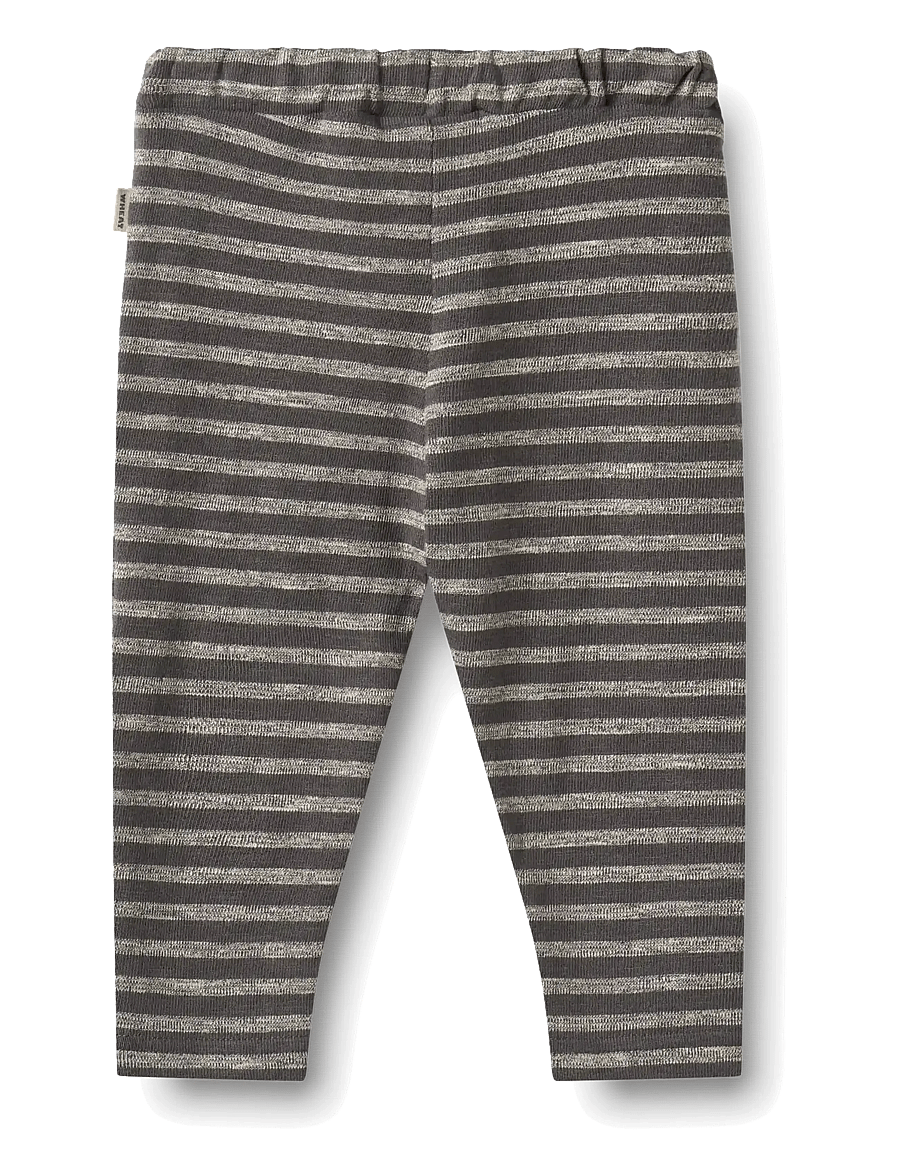 Wheat - Jersey Pants Manfred - dark charcoal stripe - 1
