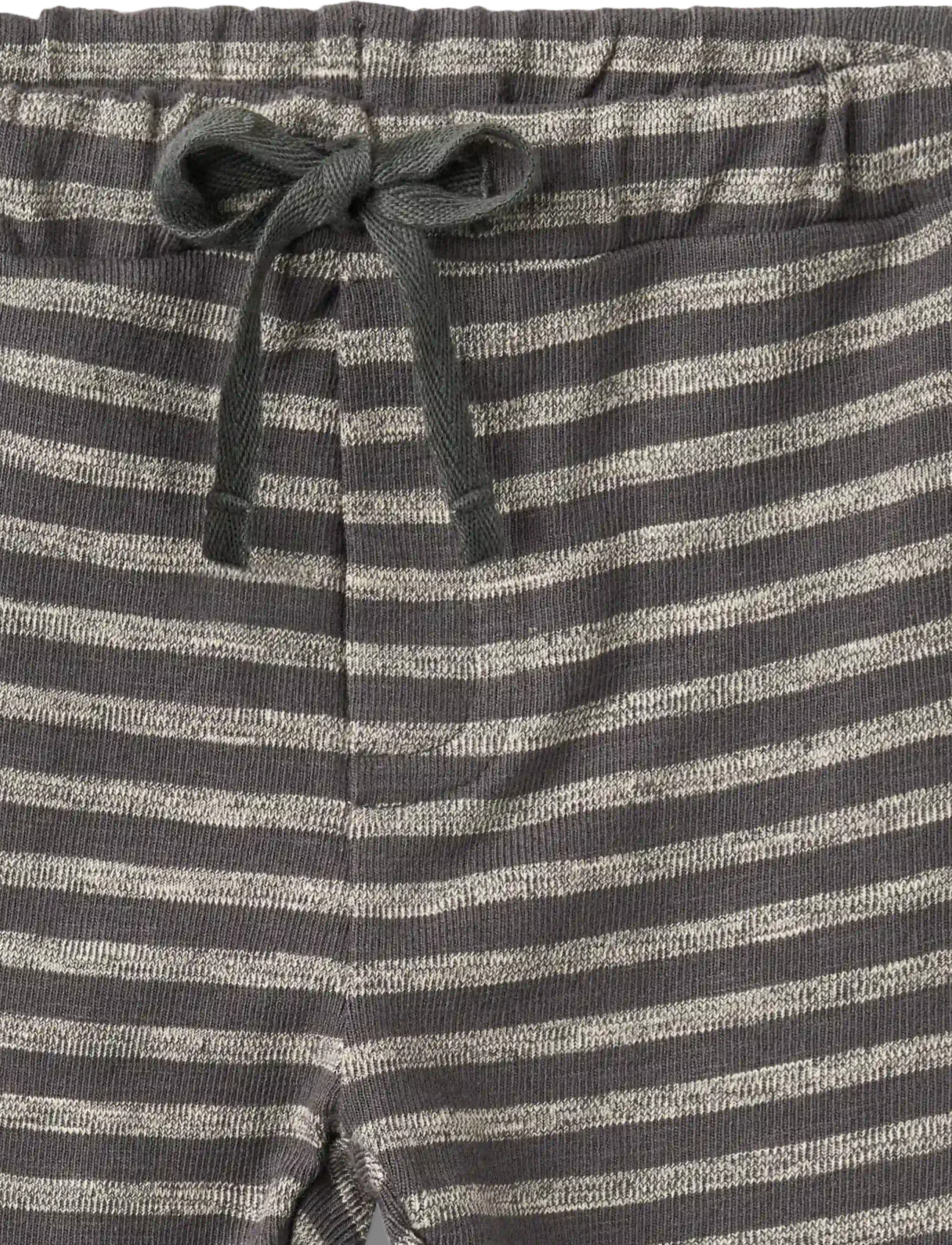 Wheat - Jersey Pants Manfred - dark charcoal stripe - 2