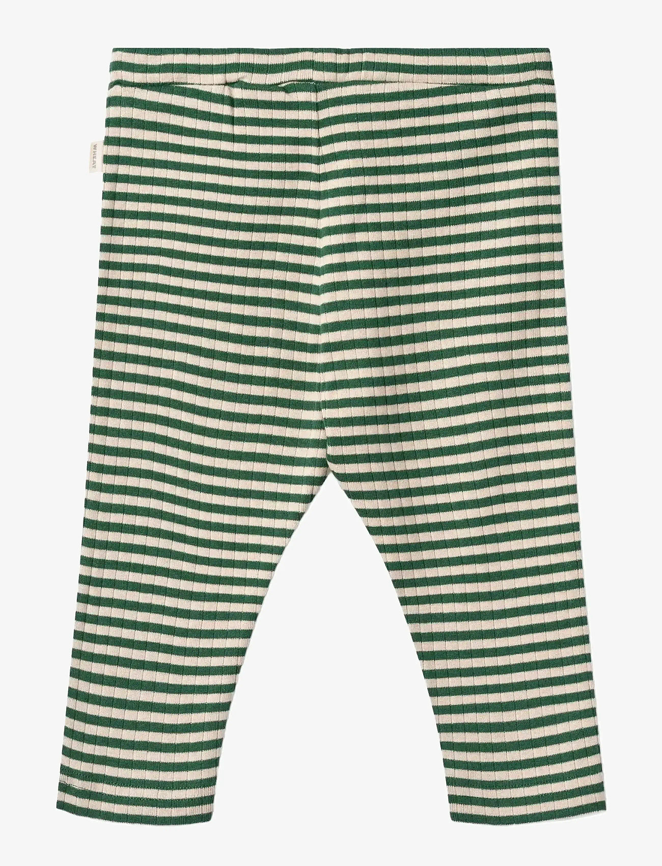 Wheat - Jersey Pants Manfred - herbstliche kleidung - green stripe - 1
