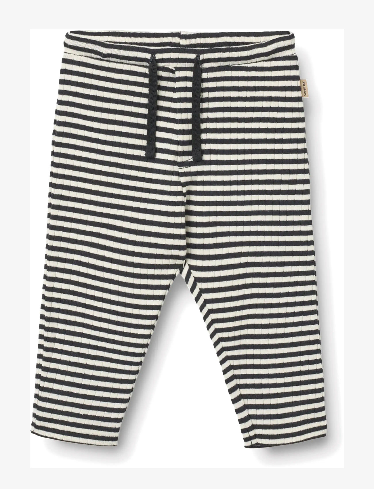 Wheat - Jersey Pants Manfred - vauvojen housut - navy rib stripe - 0