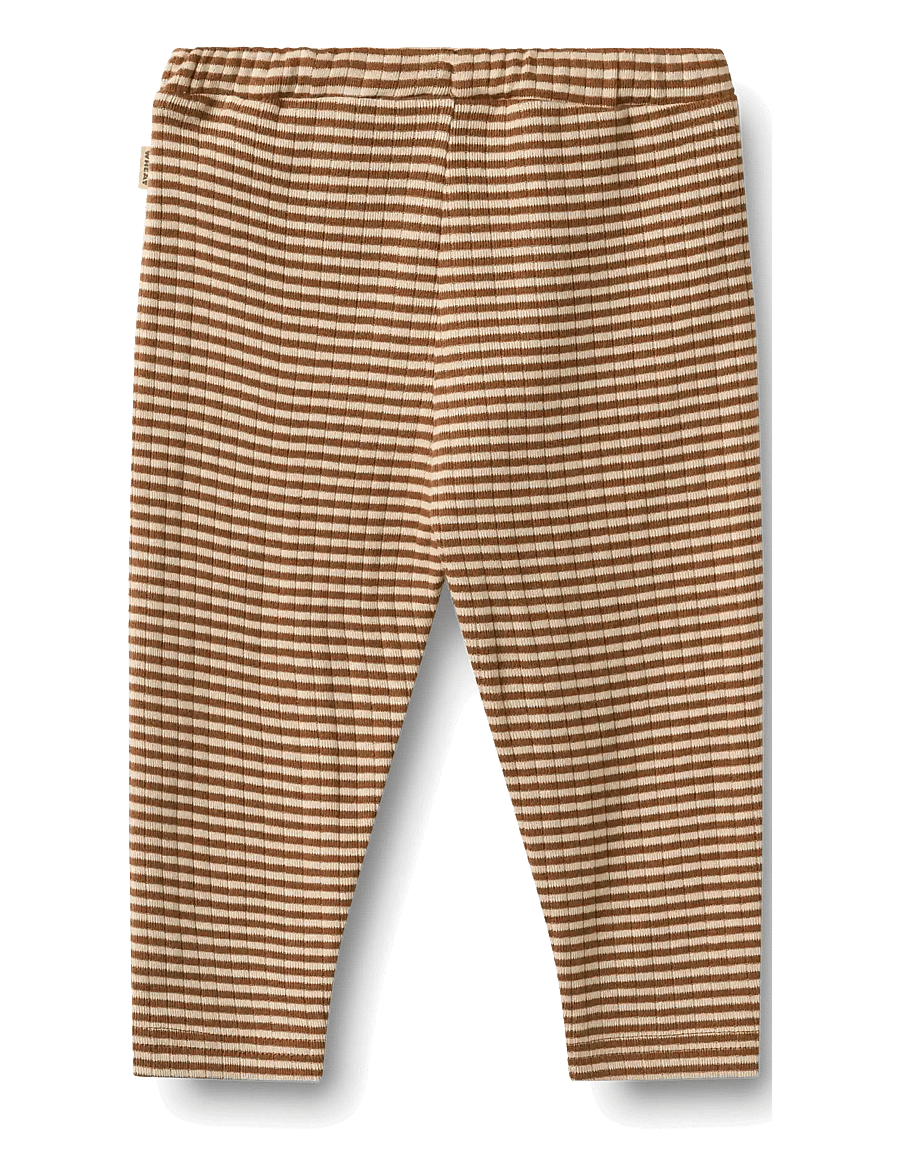 Wheat - Jersey Pants Manfred - beebipüksid - warm hazel stripe - 1