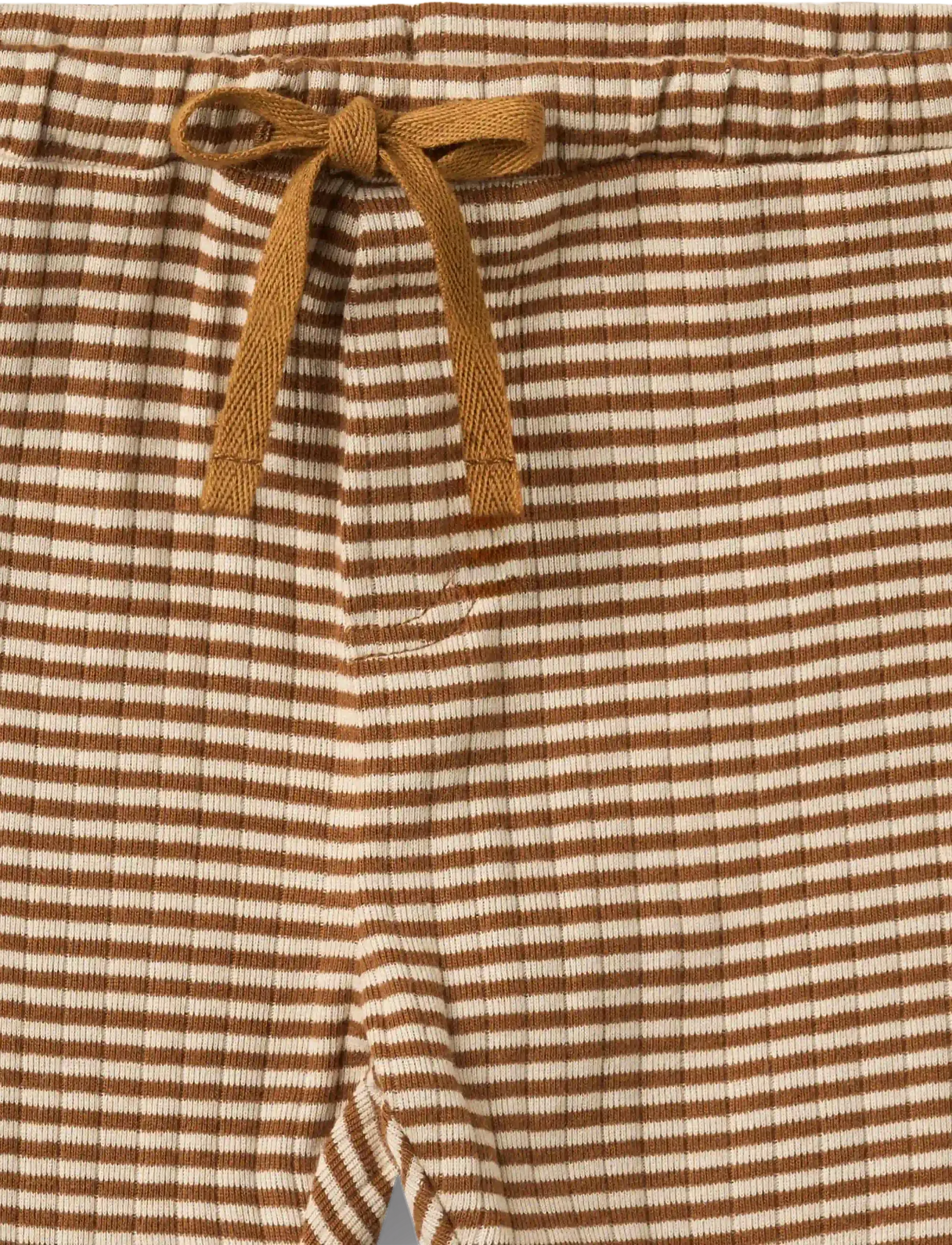 Wheat - Jersey Pants Manfred - beebipüksid - warm hazel stripe - 2