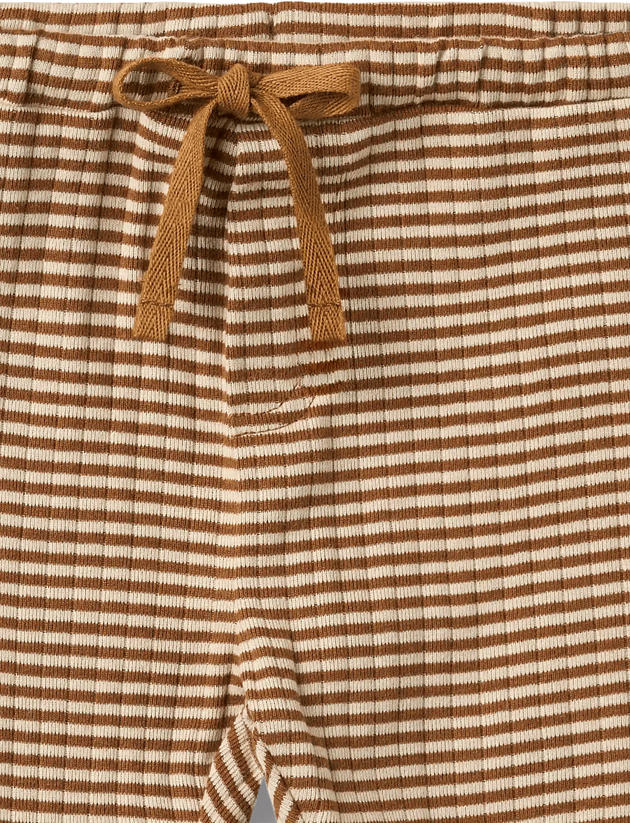 Wheat - Jersey Pants Manfred - beebipüksid - warm hazel stripe - 2