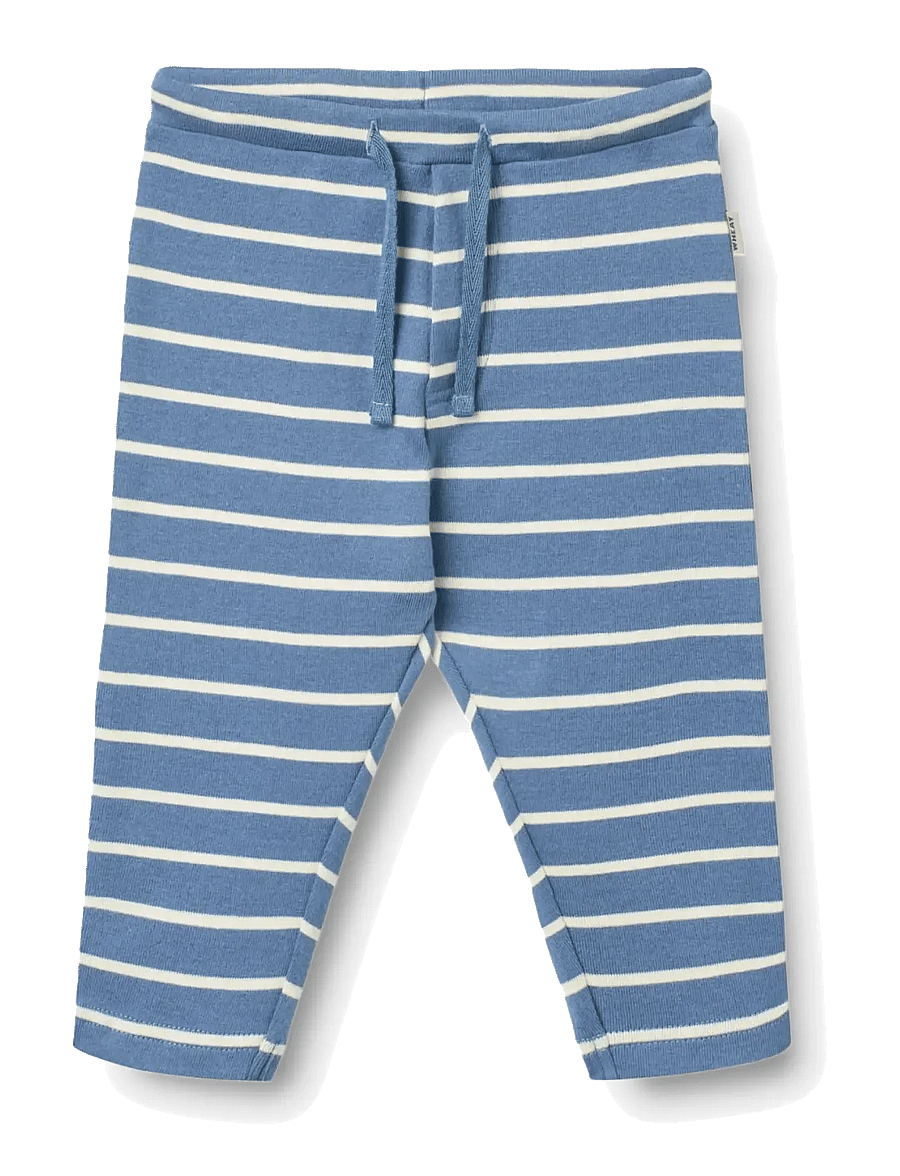 Wheat - Jersey Pants Manfred - leggings - blue stripe - 0